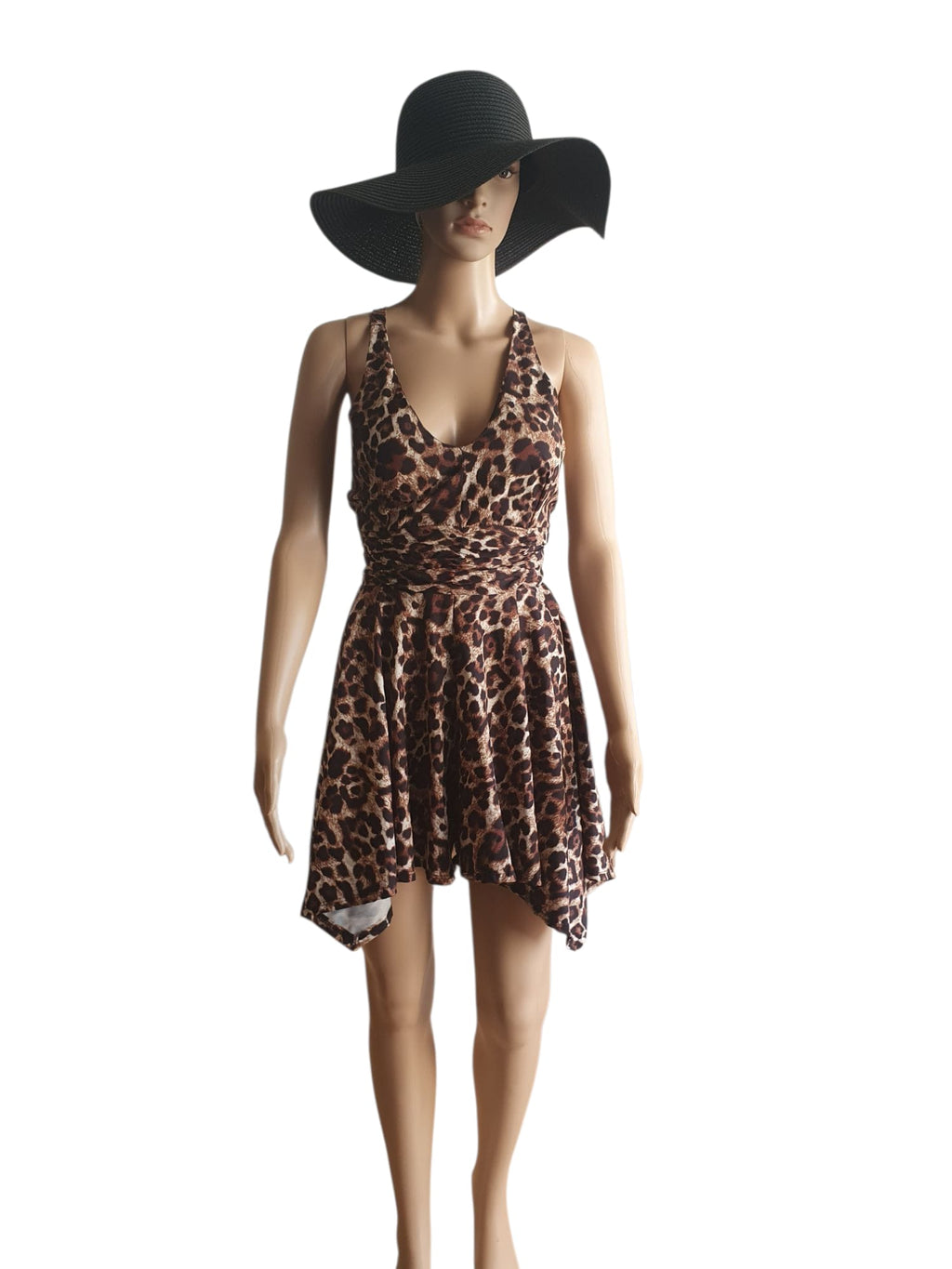 Combishort léopard,  taille 36