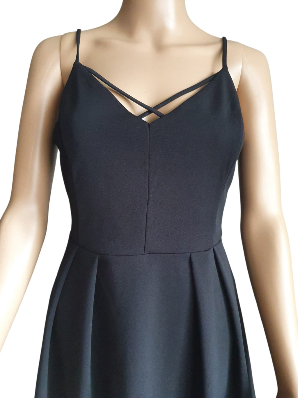 Petite Robe Noire Patineuse - Décolleté Croisé | Cache Cache T38