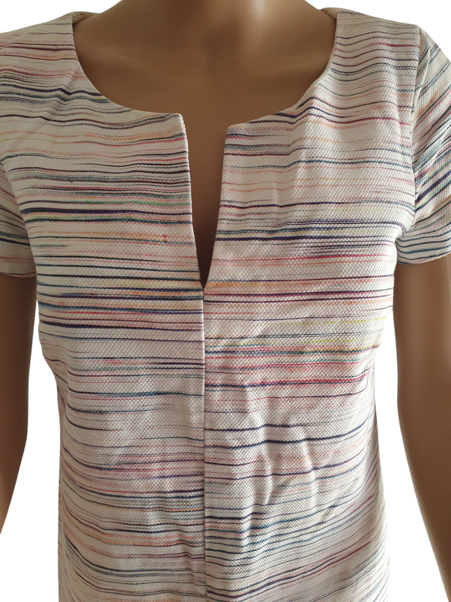 Robe Droite Caroll Taille 38 - Style Chic & Graphique- 98% Coton. T38