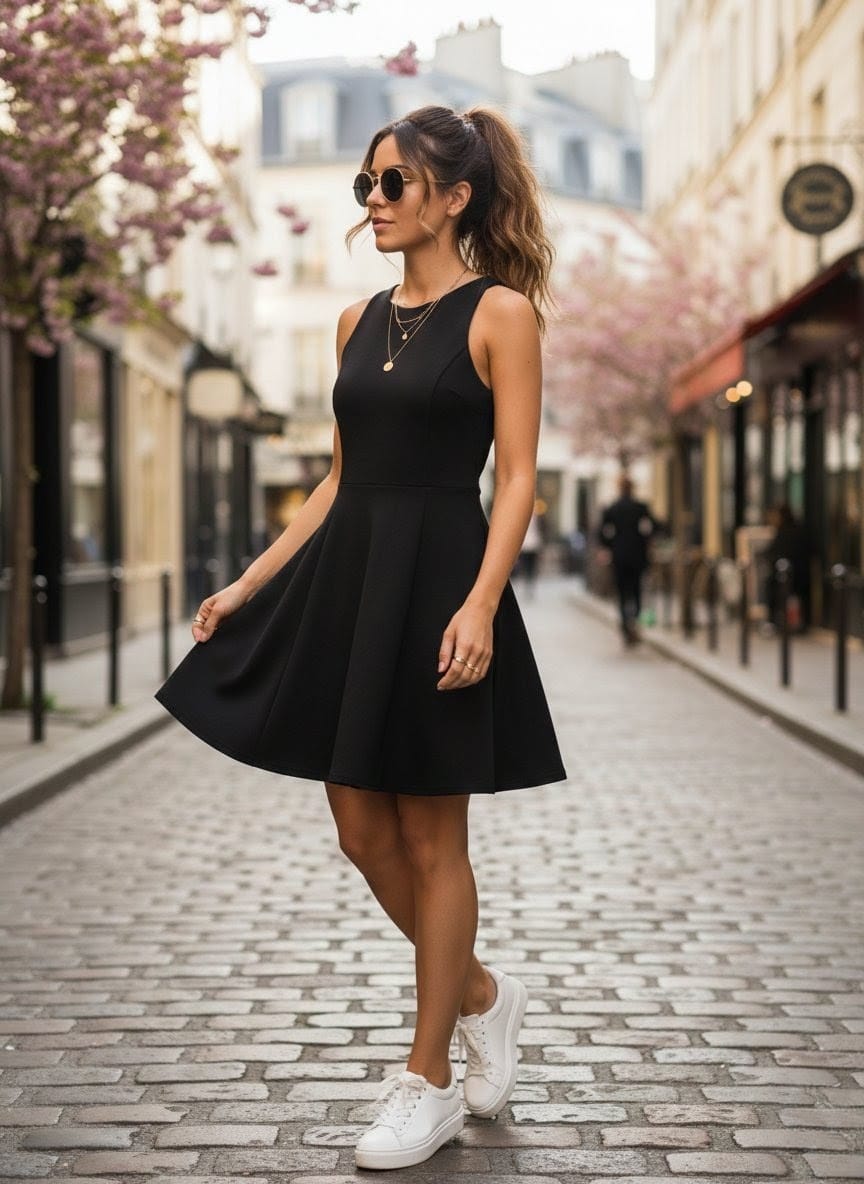 Petite Robe Noire Hollister Chic & Dos Nu- Skater Dress S