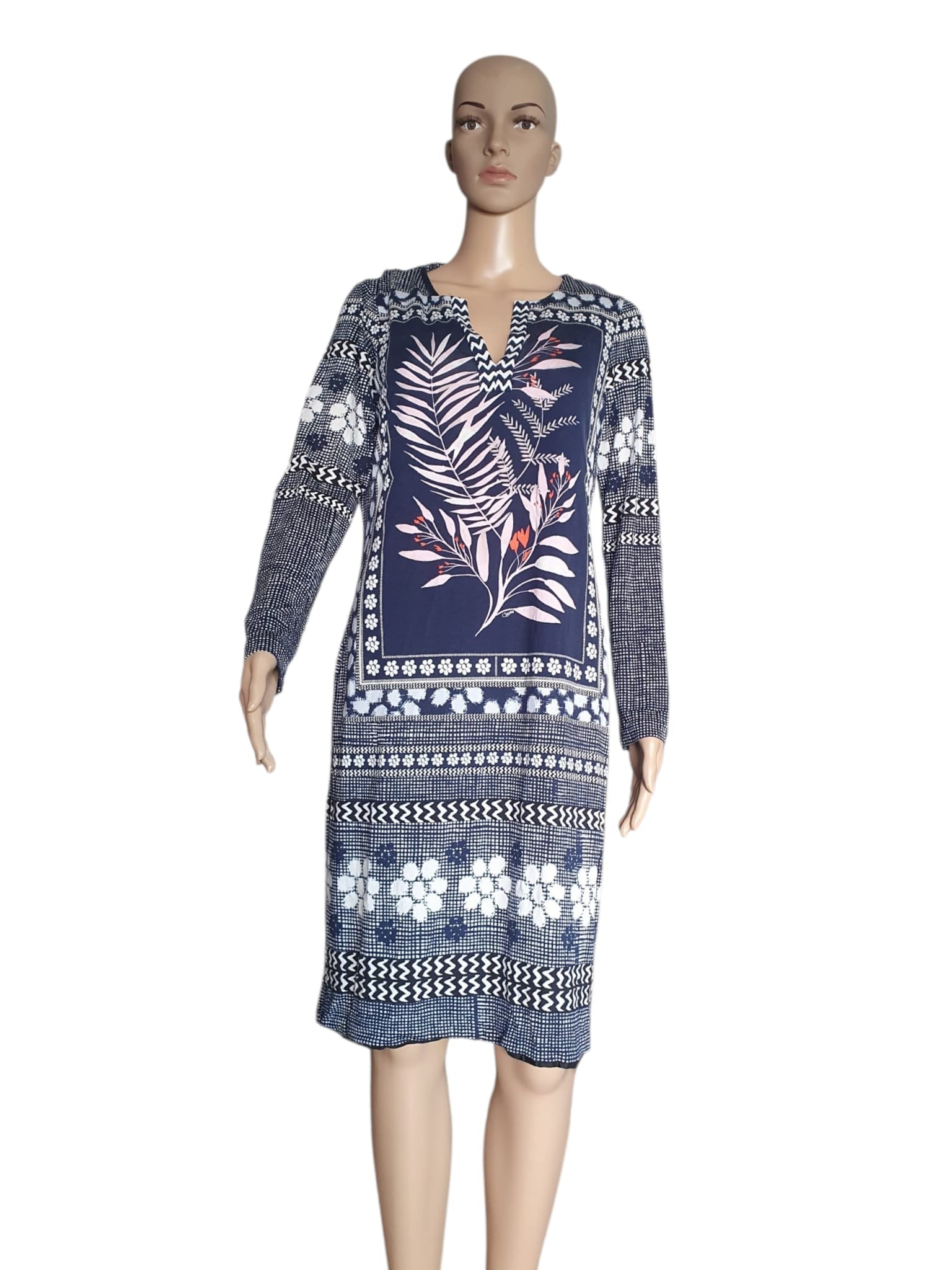 Robe Diane von Furstenberg en Soie Bleue - Taille 42 (US 12) - Chic & Floral
