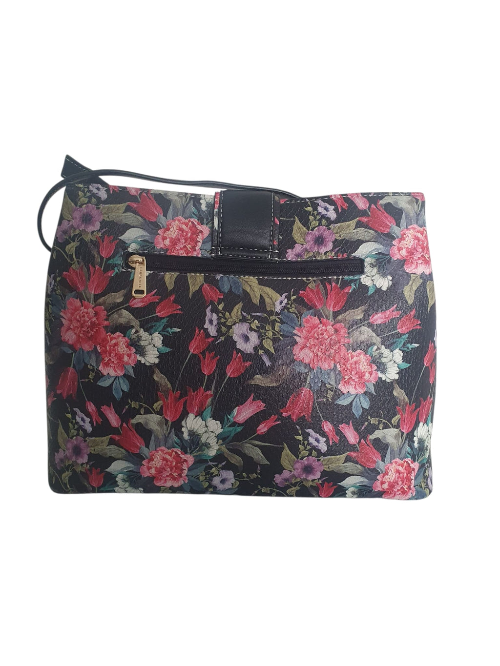 🌸 Sac à Main Laura Vita- Élégance Florale & Cuir Travaillé