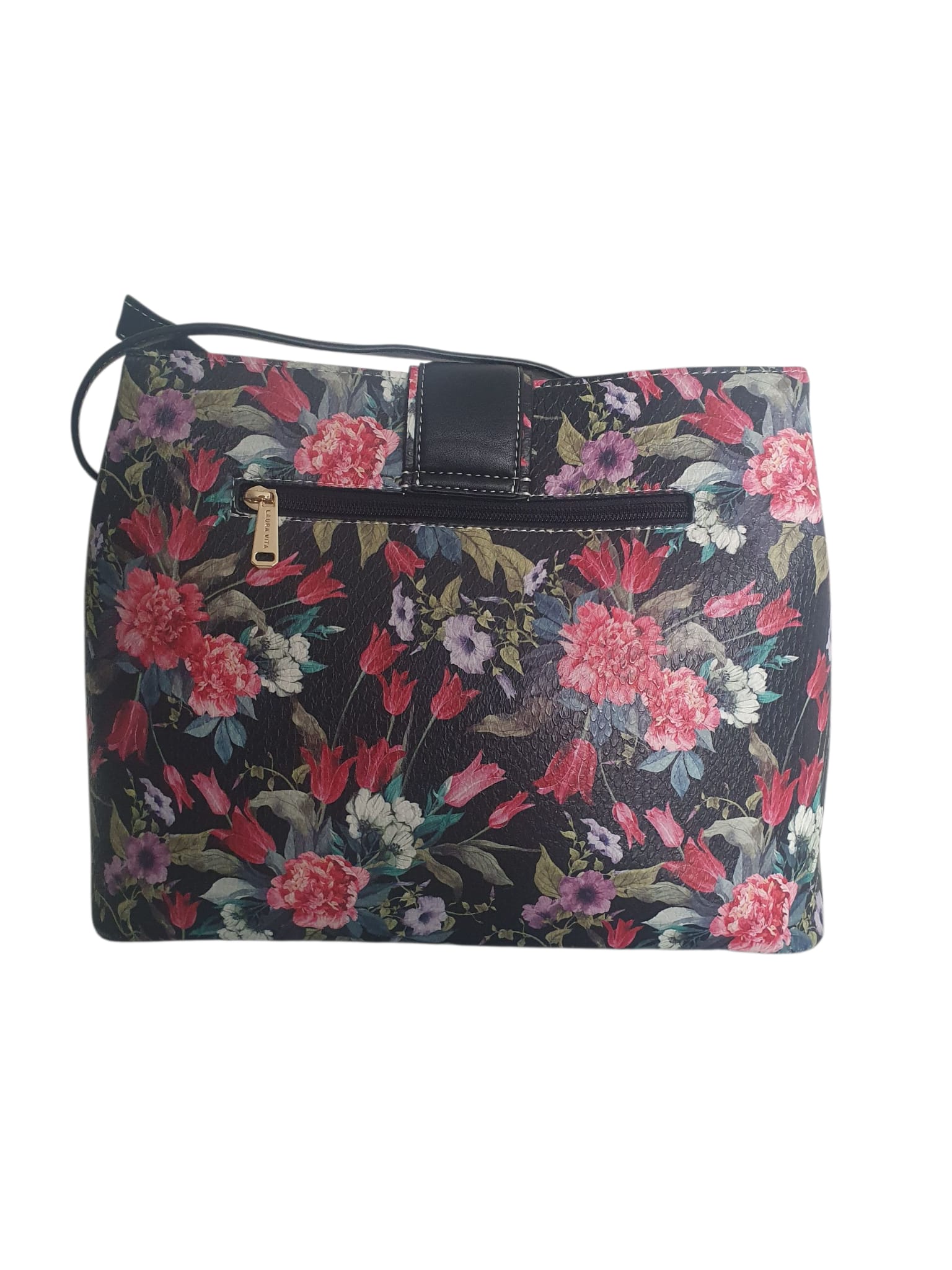 🌸 Sac à Main Laura Vita- Élégance Florale & Cuir Travaillé