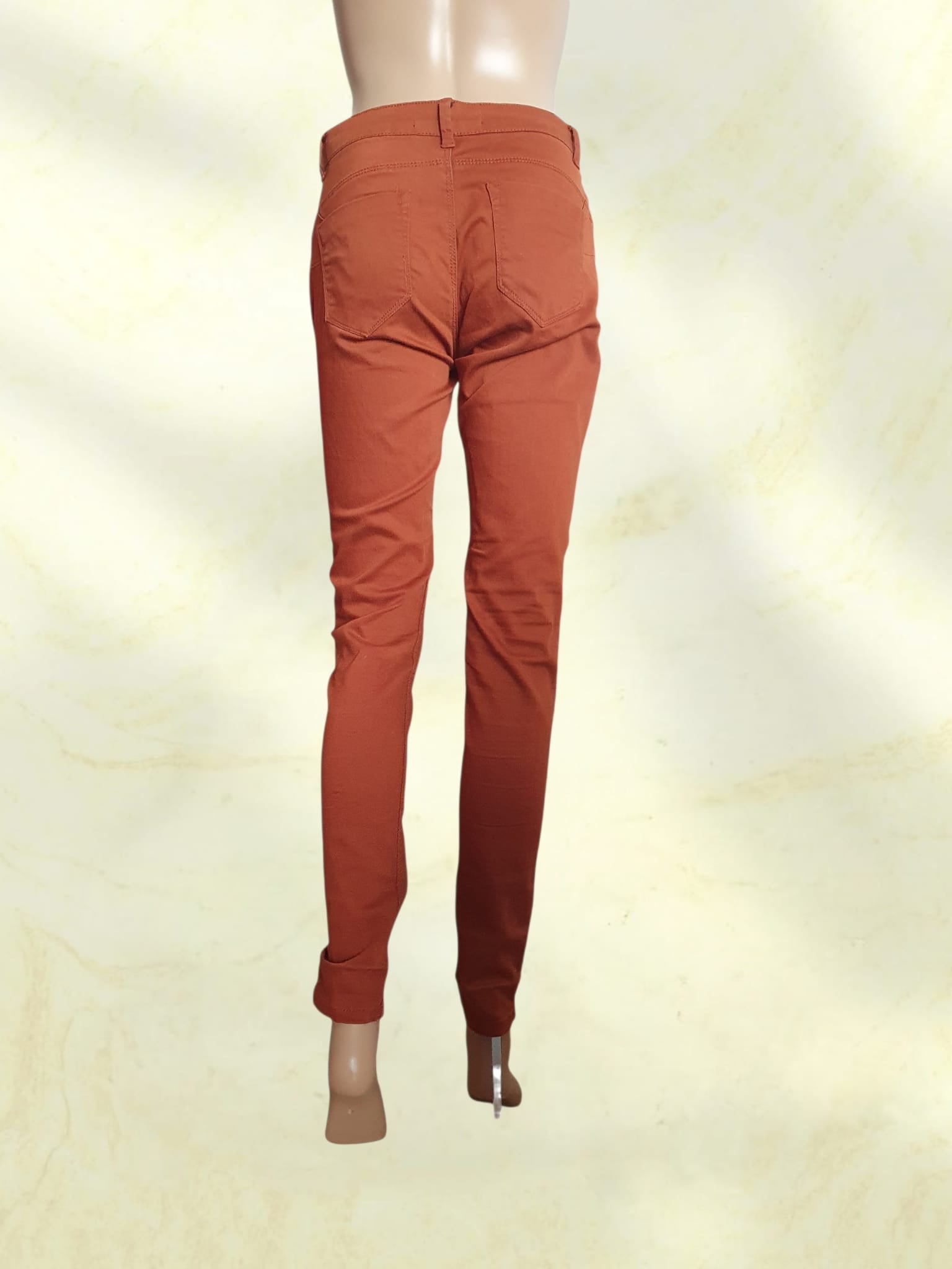 Pantalon Slim Femme Terracotta - Cache Cache - Taille 36