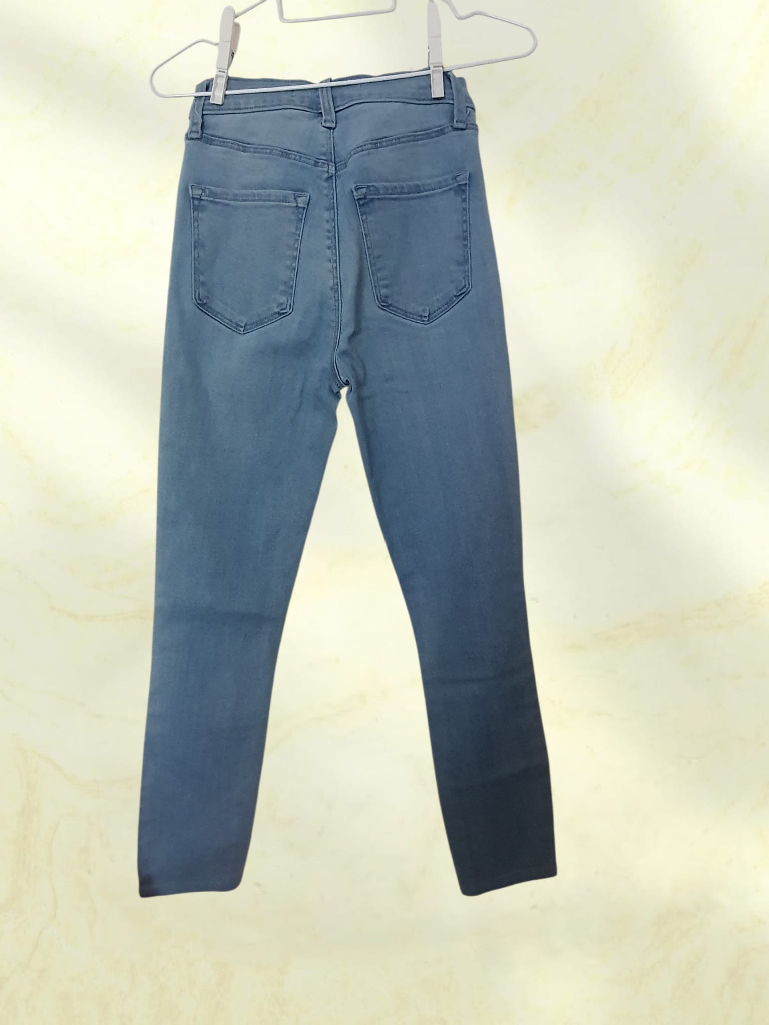 Jean Skinny J Brand Bleu Clair - Taille Haute & Boutons Apparents Taille 10 ans.