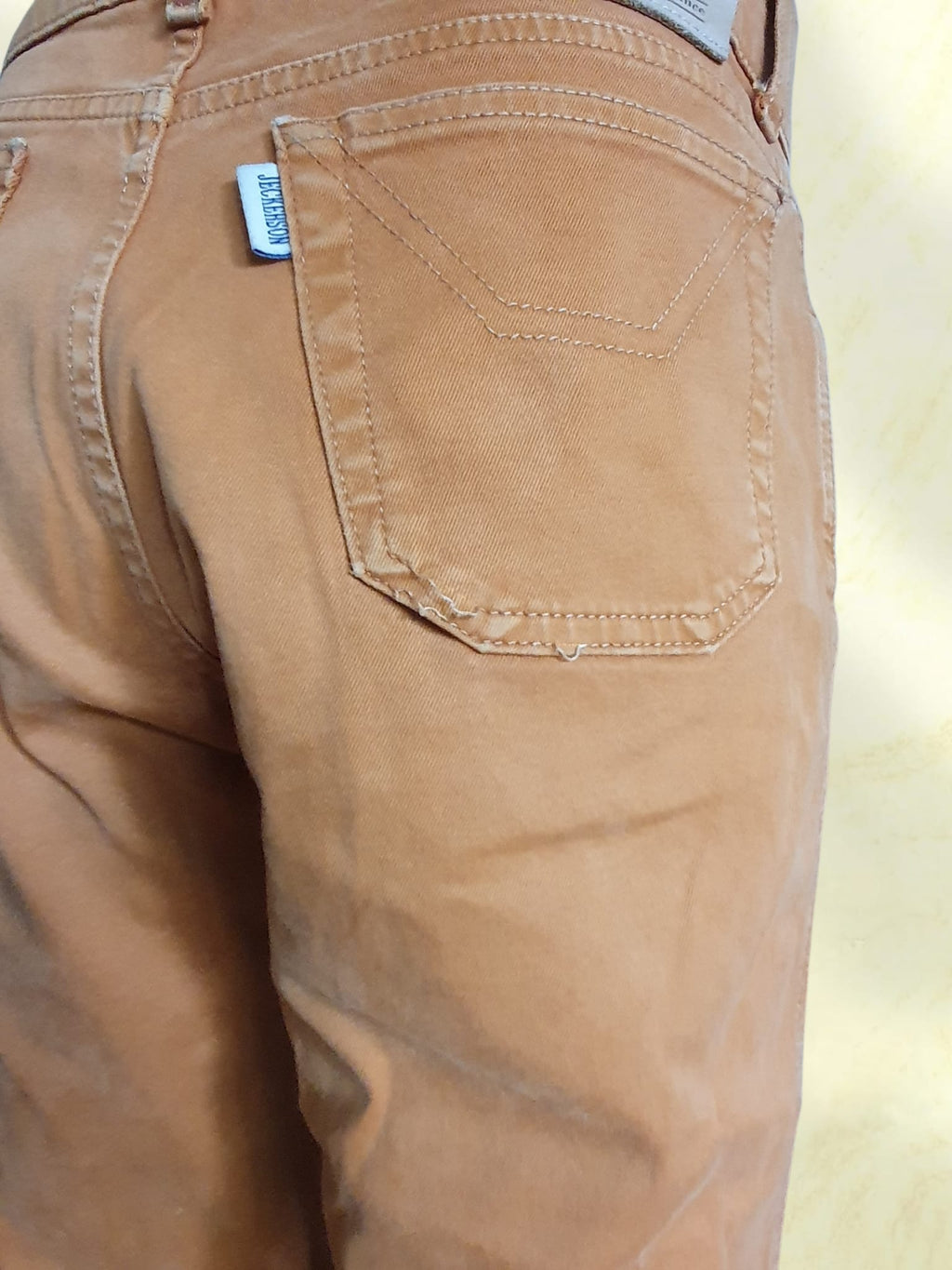 Pantalon Jeckerson Femme Slim Fit - Ocre Caramel - Made in Italy- T40