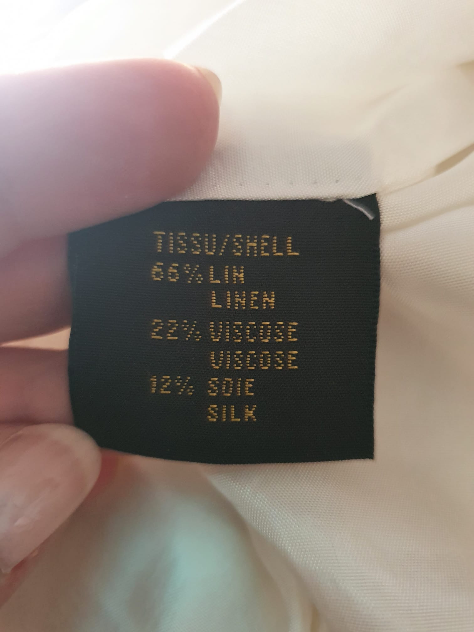 Blazer Apostrophe en Lin et Soie Beige Écru – Veste de Tailleur Texturée Luxe - T46
