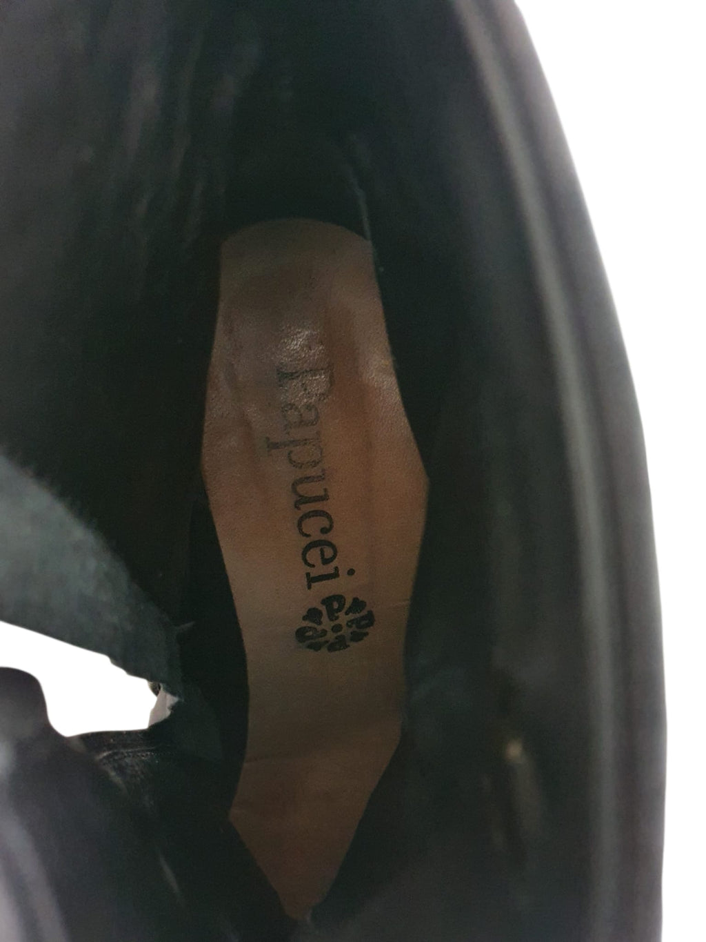 Bottines en Cuir de Créateur Papucei – Modèle Sculptural Noir & Bronze - Pointure 40