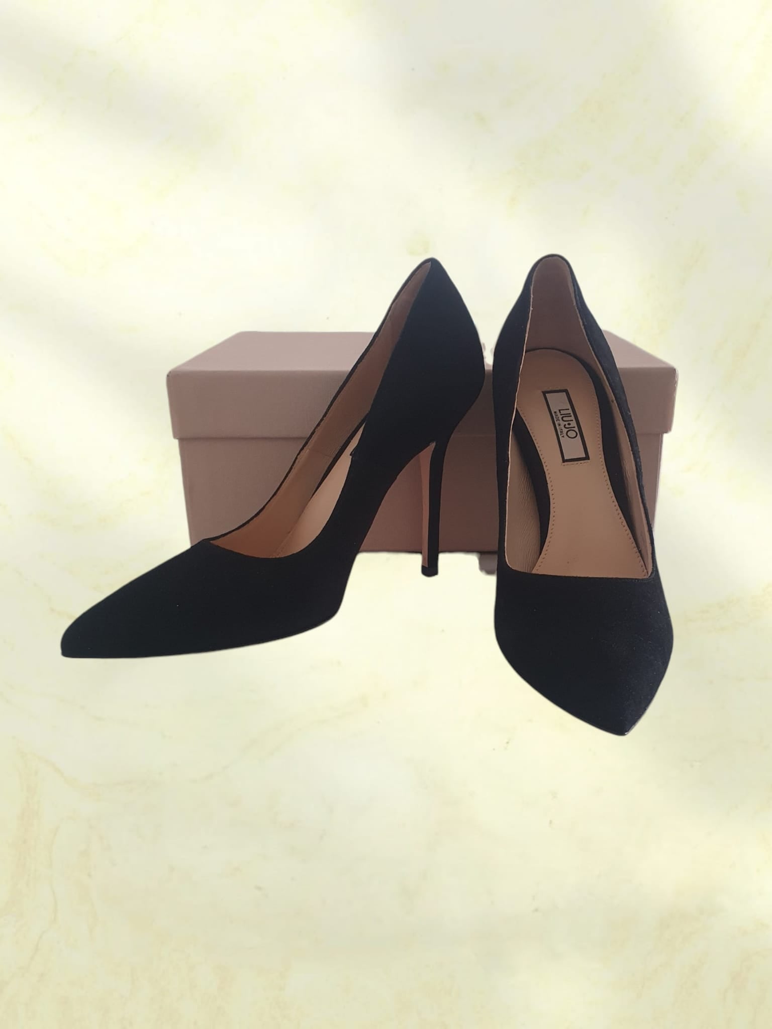 👠 Escarpins Liu Jo "Marilyn" en Daim Noir – Neufs avec Boîte- p39