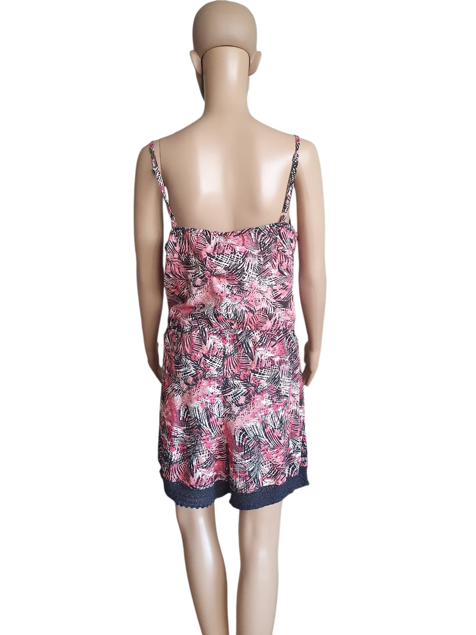 Combi-short Femme Fleurie & Dentelle – Style Boho Chic – Woman Only (Taille 42)