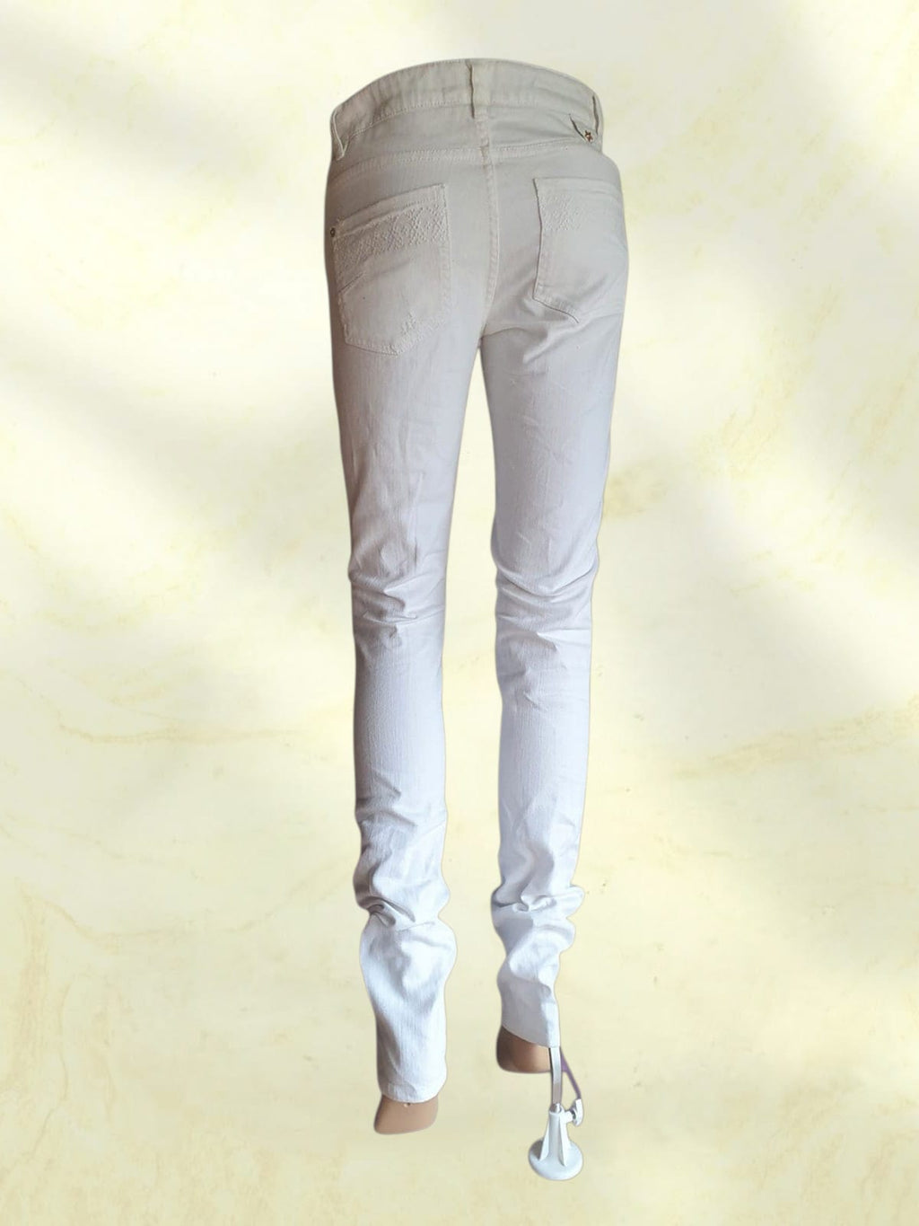 Jeans IKKS Denim Blanc - Coupe Slim - Taille 36