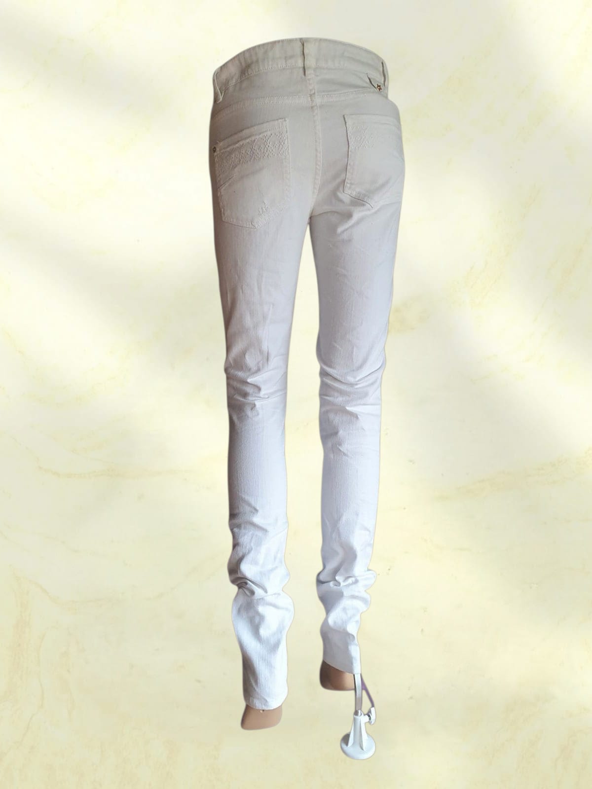 Jeans IKKS Denim Blanc - Coupe Slim - Taille 36