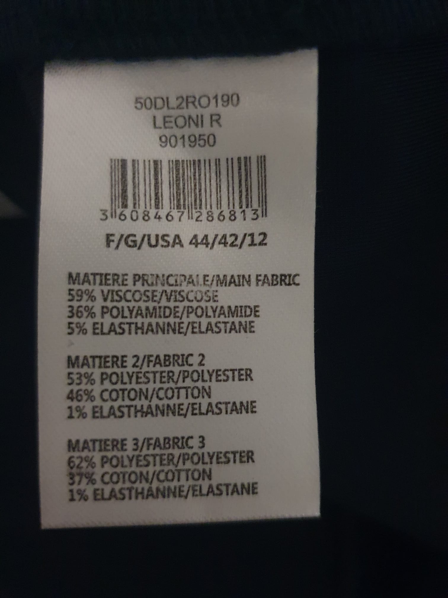 Robe droite Diane Laury- Marine & Graphique- Taille 44