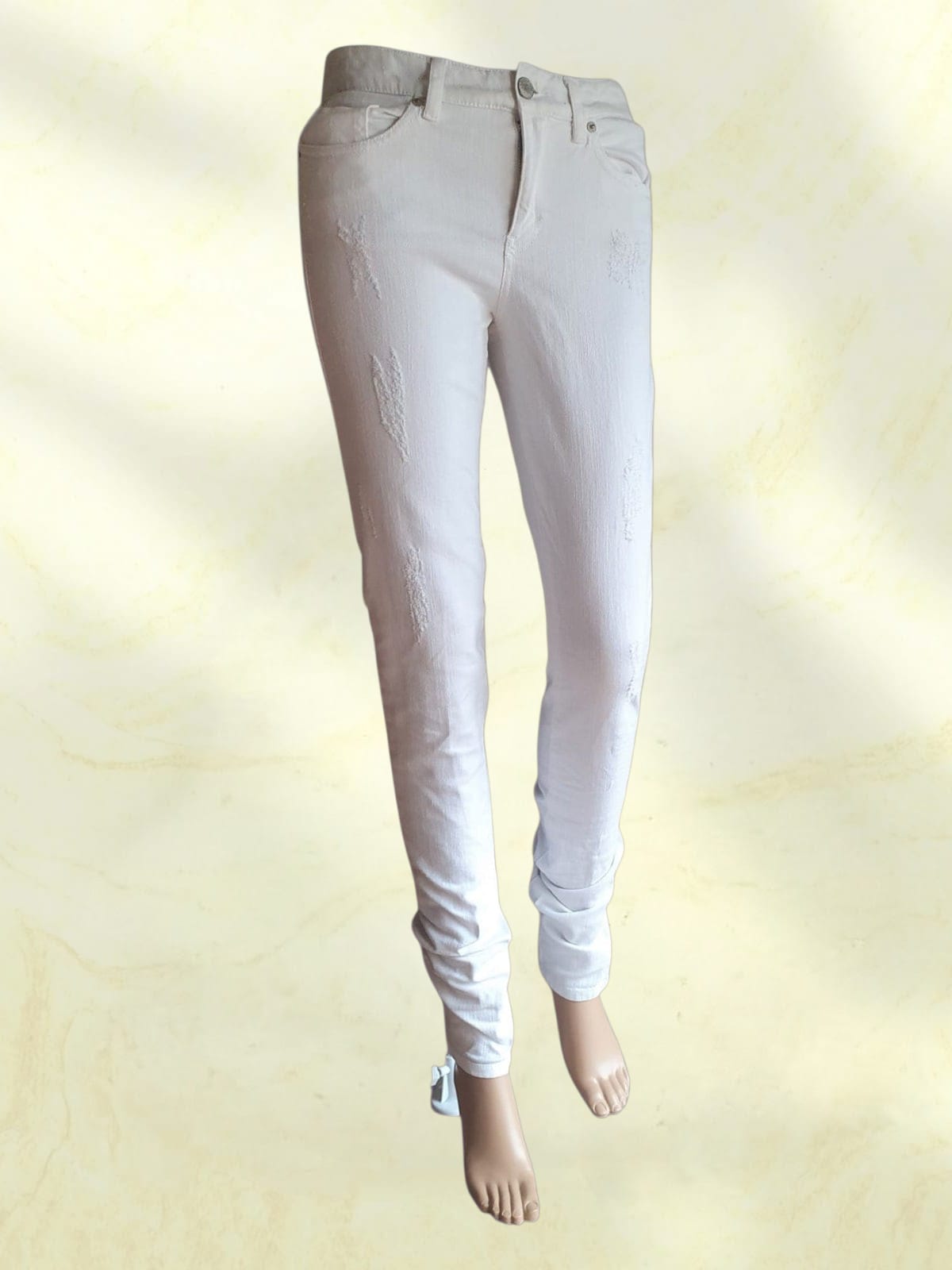 Jeans IKKS Denim Blanc - Coupe Slim - Taille 36