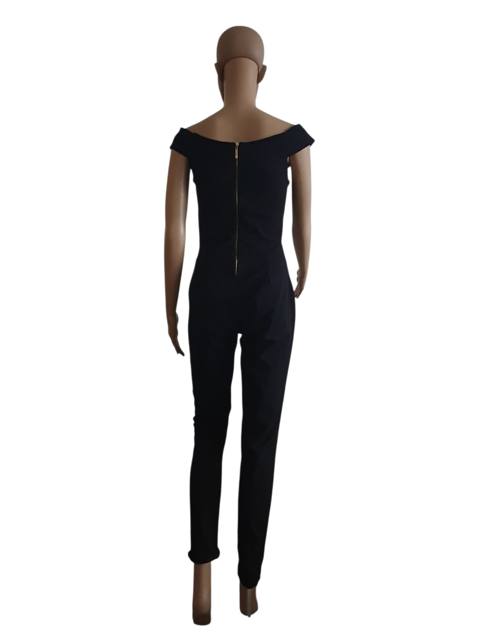 Combinaison Pantalon Chic- Encolure Bardot & Coupe Ajustée T34