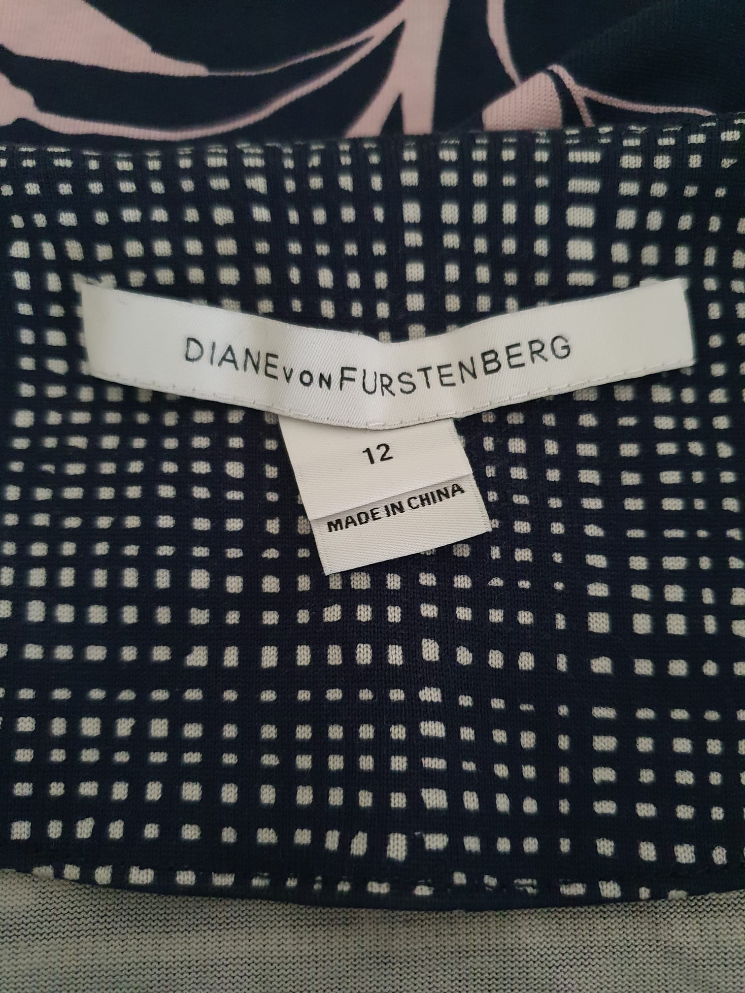 Robe Diane von Furstenberg en Soie Bleue - Taille 42 (US 12) - Chic & Floral
