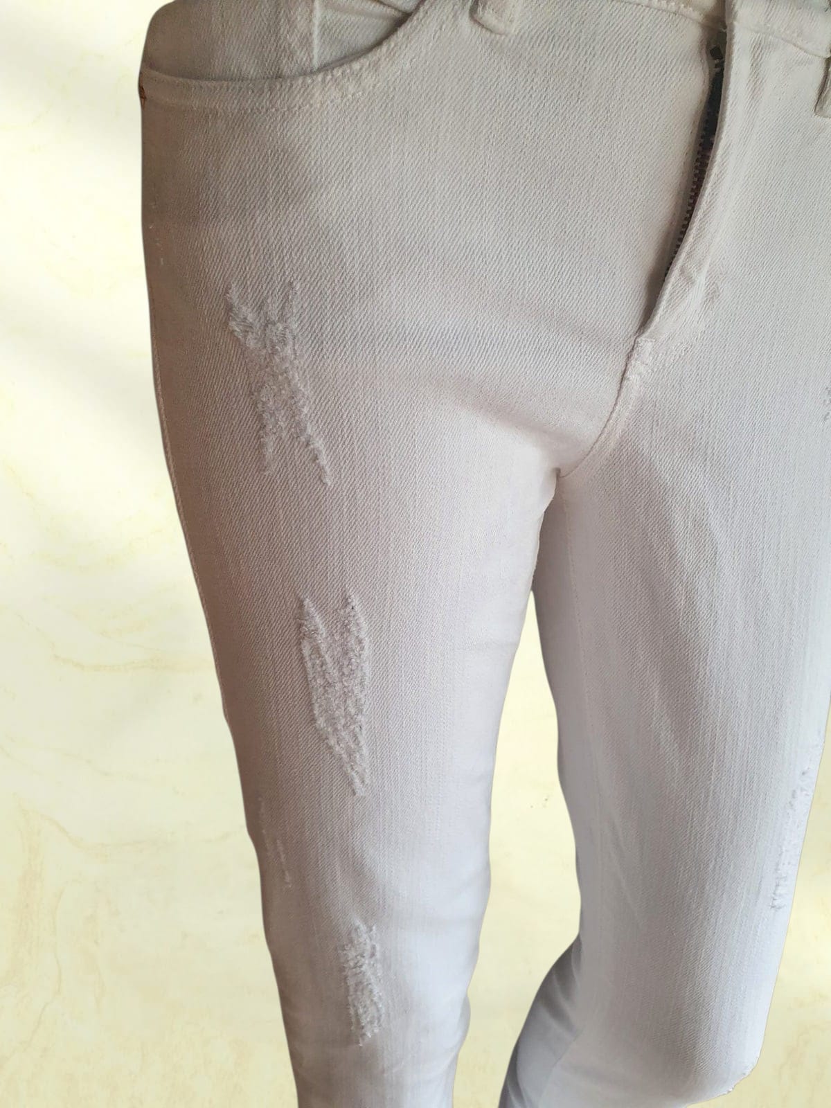 Jeans IKKS Denim Blanc - Coupe Slim - Taille 36