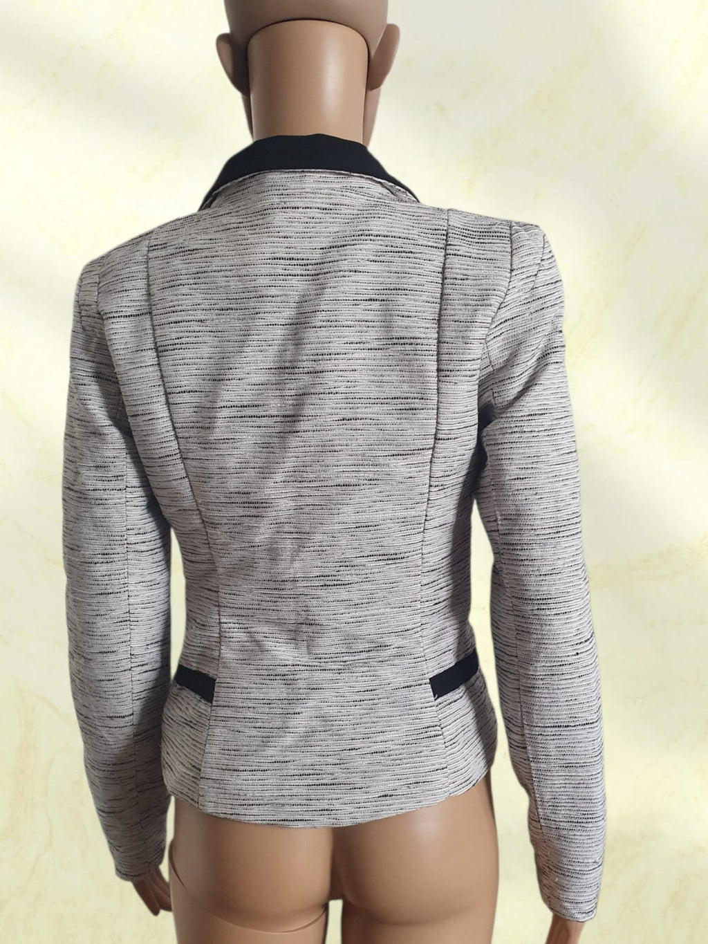 Veste Blazer Femme Vero Moda "Sonice" – Noir & Blanc Chiné | Taille S / 36