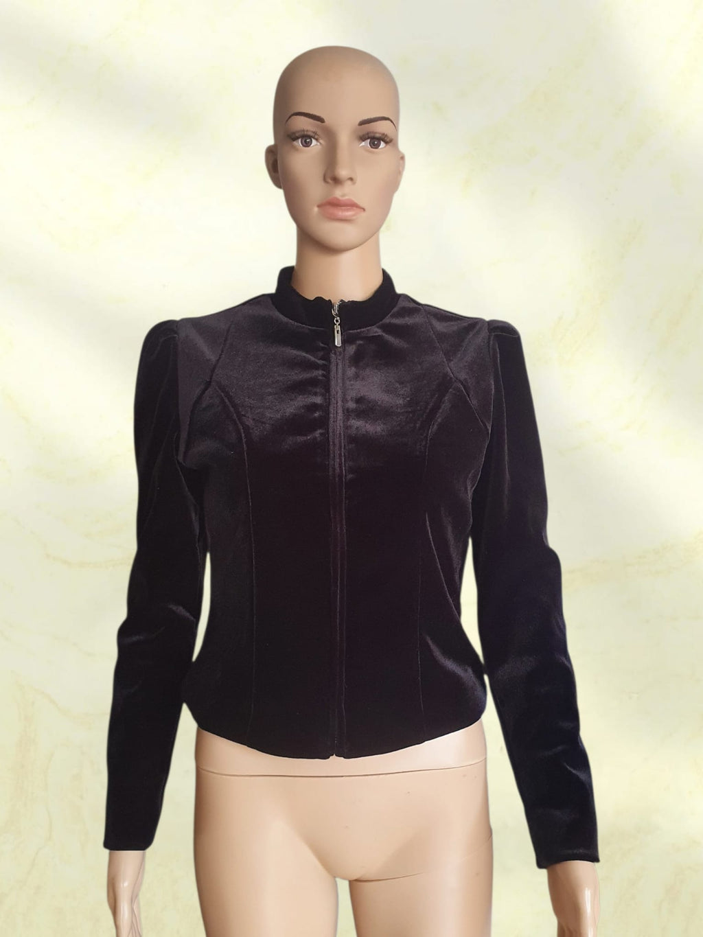 Veste Courte Zippée à Col Montant & Épaules Structurées - Avant Première - T36
