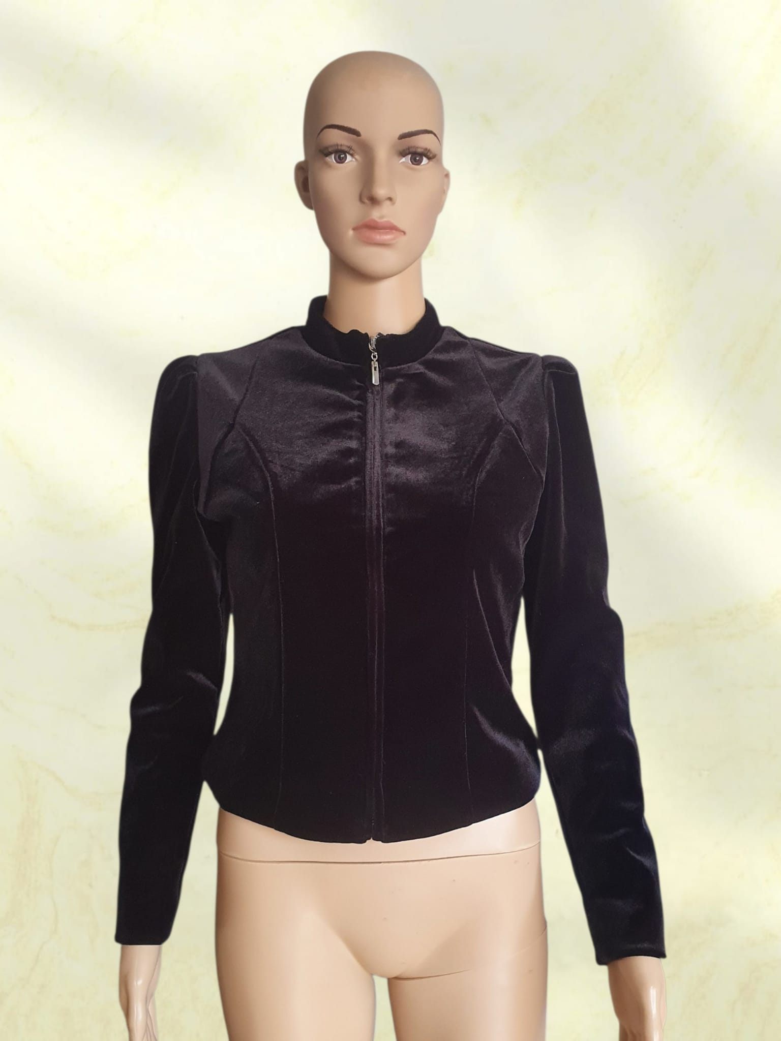 Veste Courte Zippée à Col Montant & Épaules Structurées - Avant Première - T36