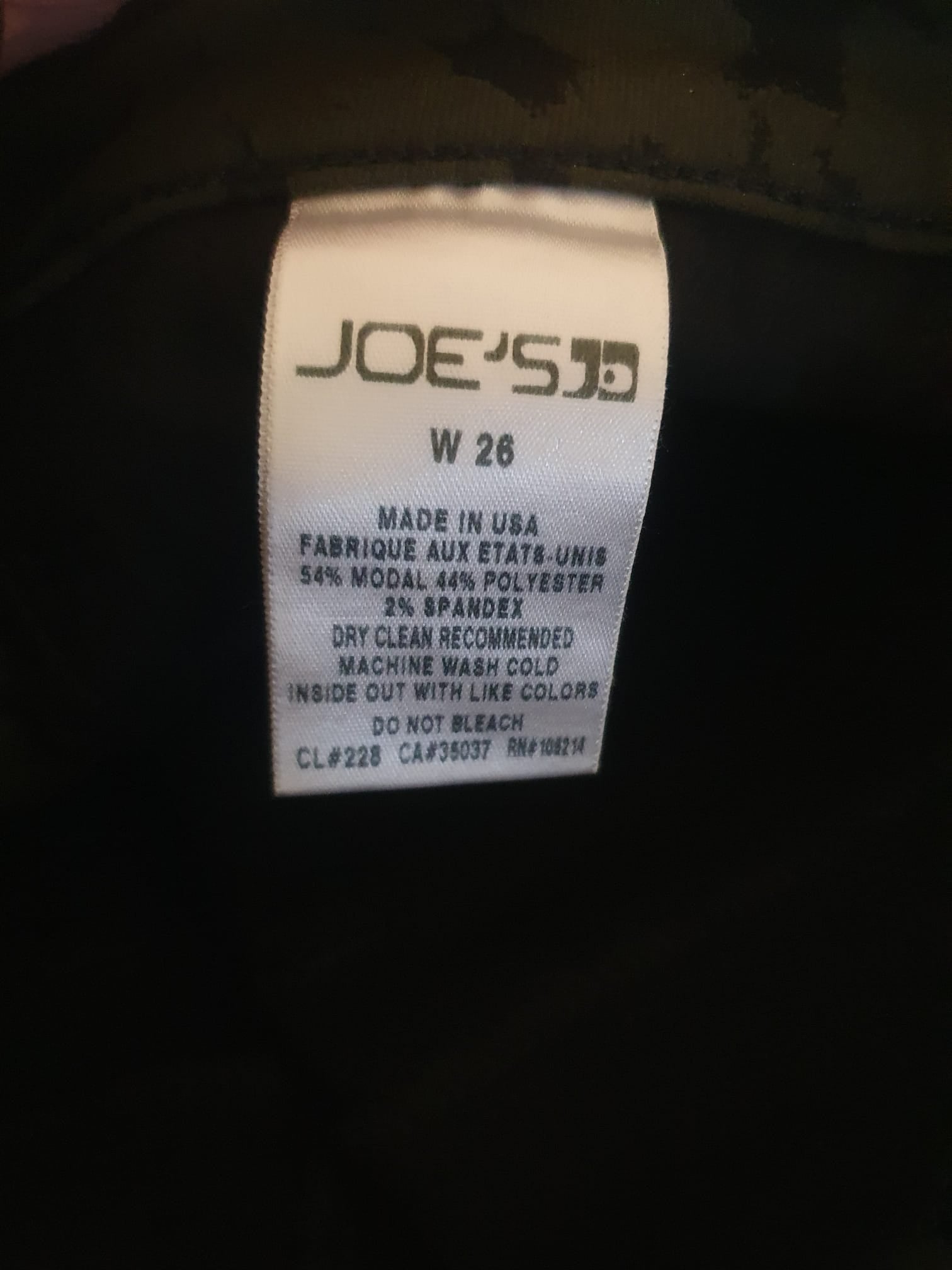 Jeans Joe's Jeans- Imprimé Floral Camo- Coupe High Rise Skinny T36 (S)