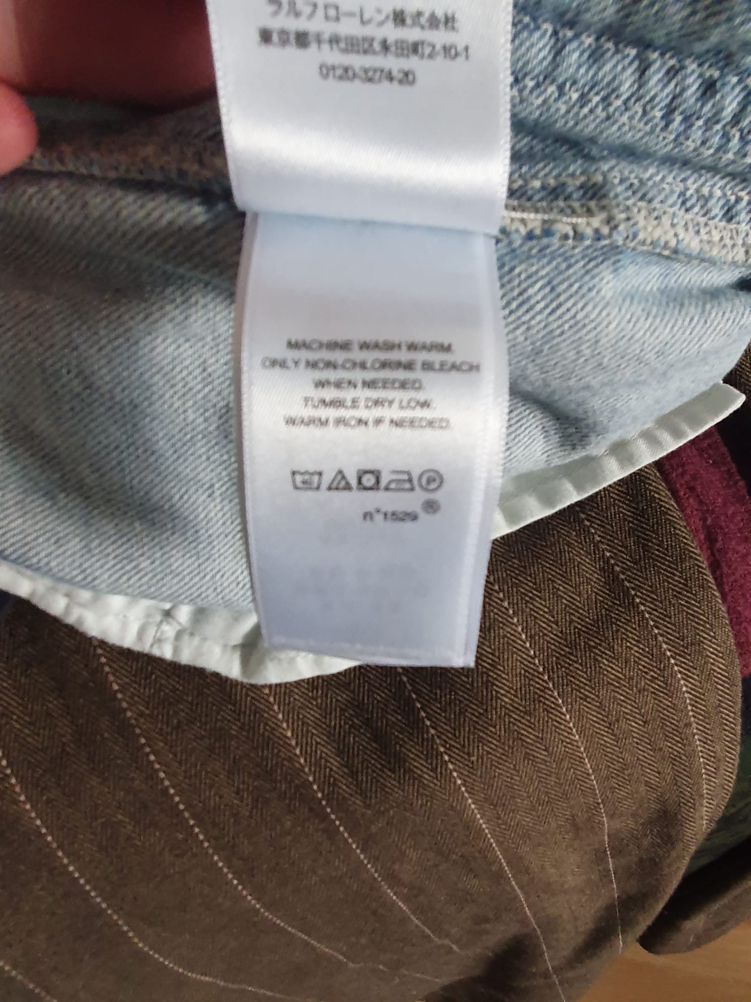 💙 Jean Cargo Lauren Ralph Lauren en Denim Fluide – Bleu Délavé – Taille 42/44