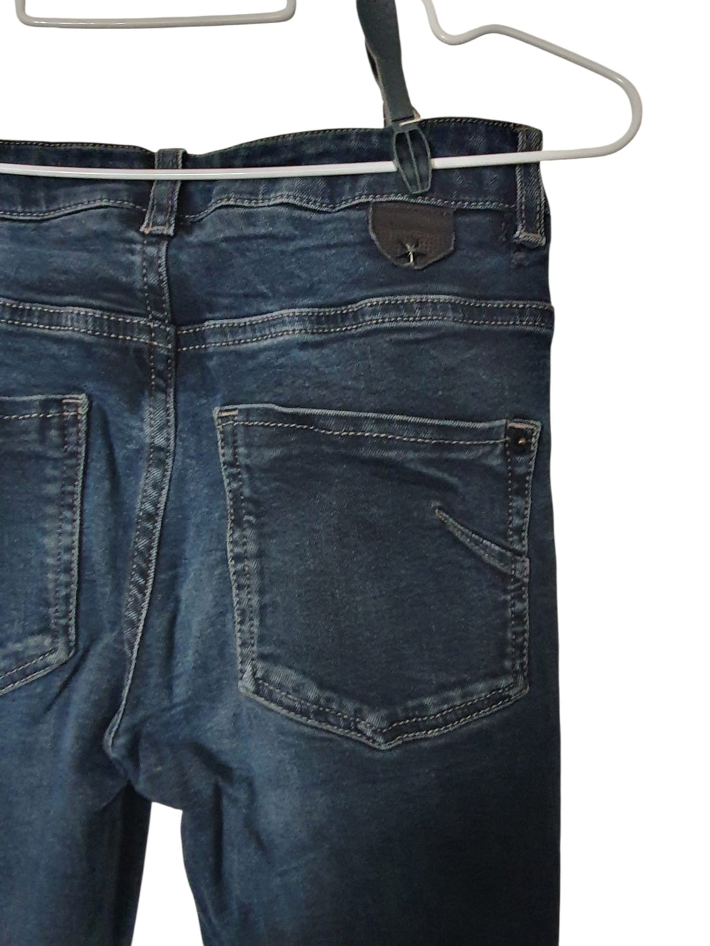 Jean Slim IKKS Bleu Foncé – Détails Biker & Coupe Sculptante
