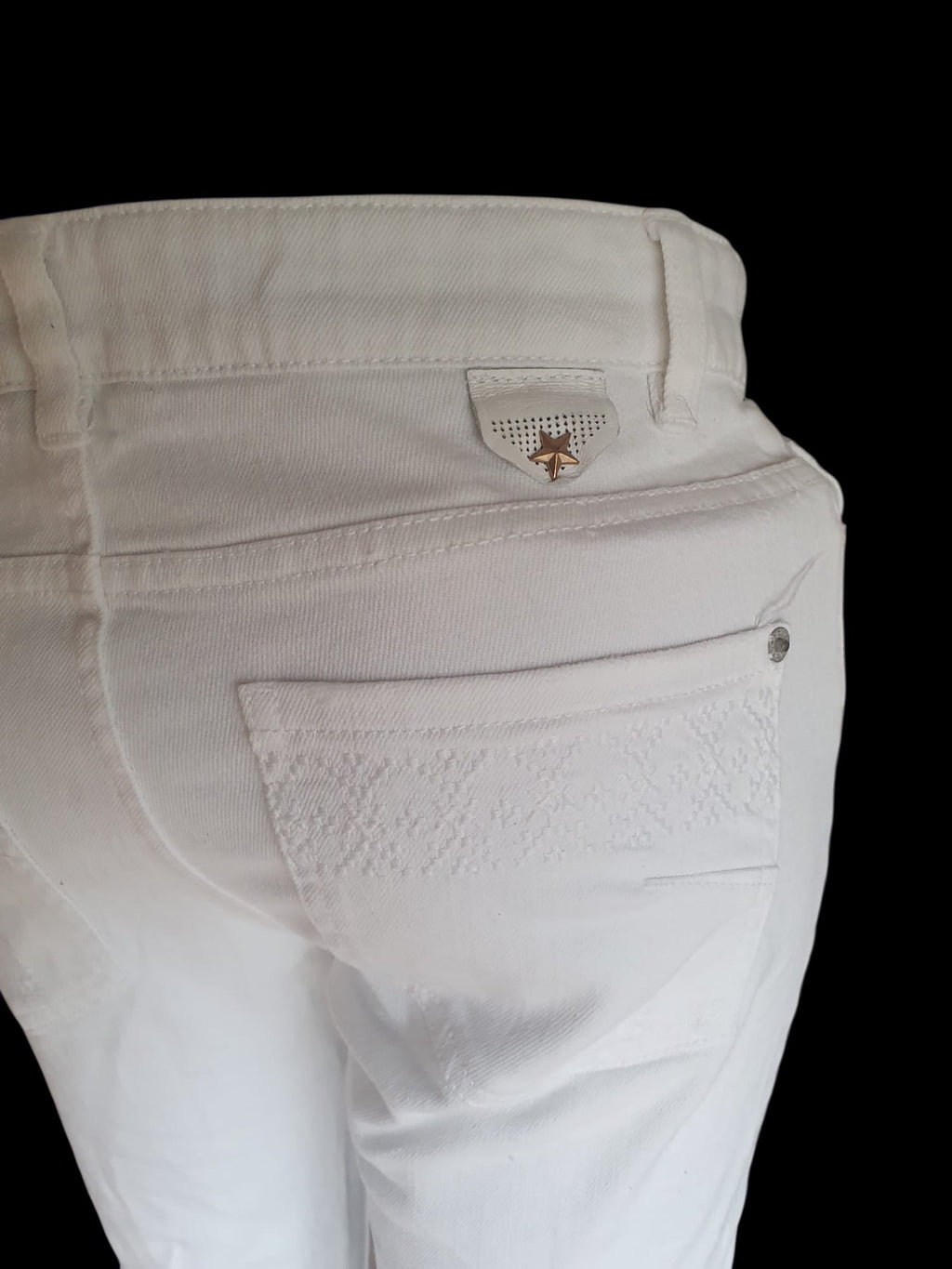 Jeans IKKS Denim Blanc - Coupe Slim - Taille 36