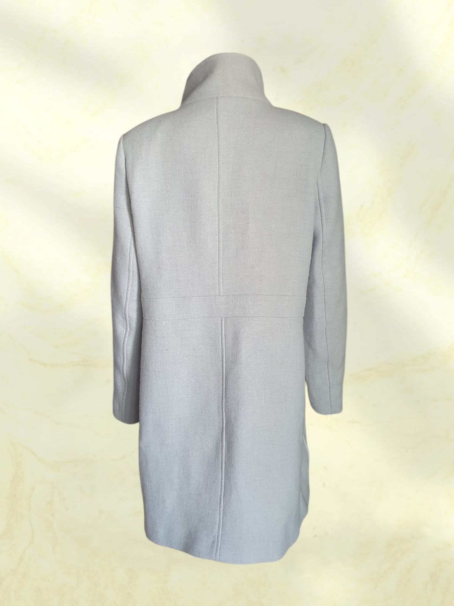 Manteau Long en Laine Gris Clair Mango (MNG Basics) – Taille 42