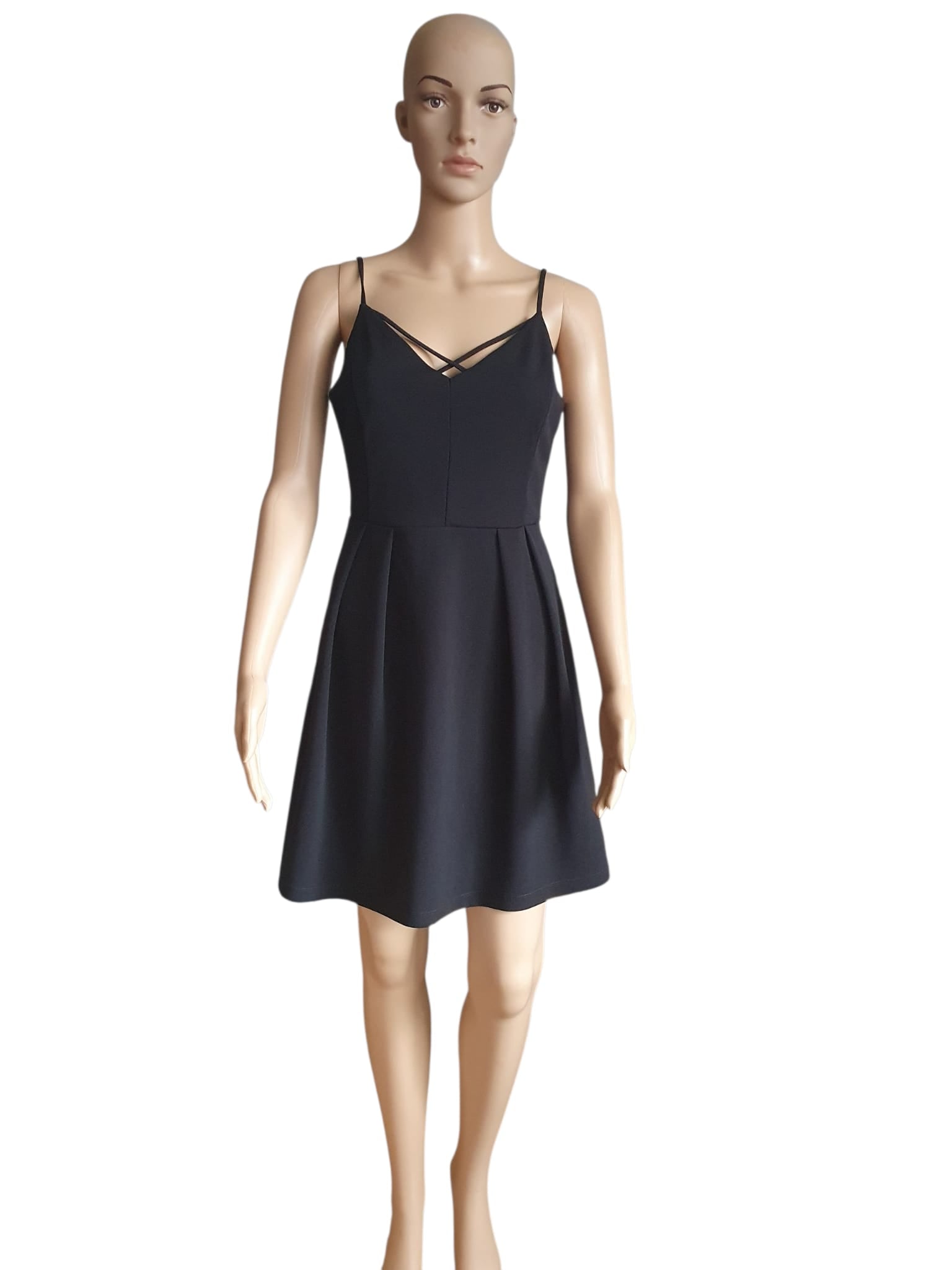 Petite Robe Noire Patineuse - Décolleté Croisé | Cache Cache T38