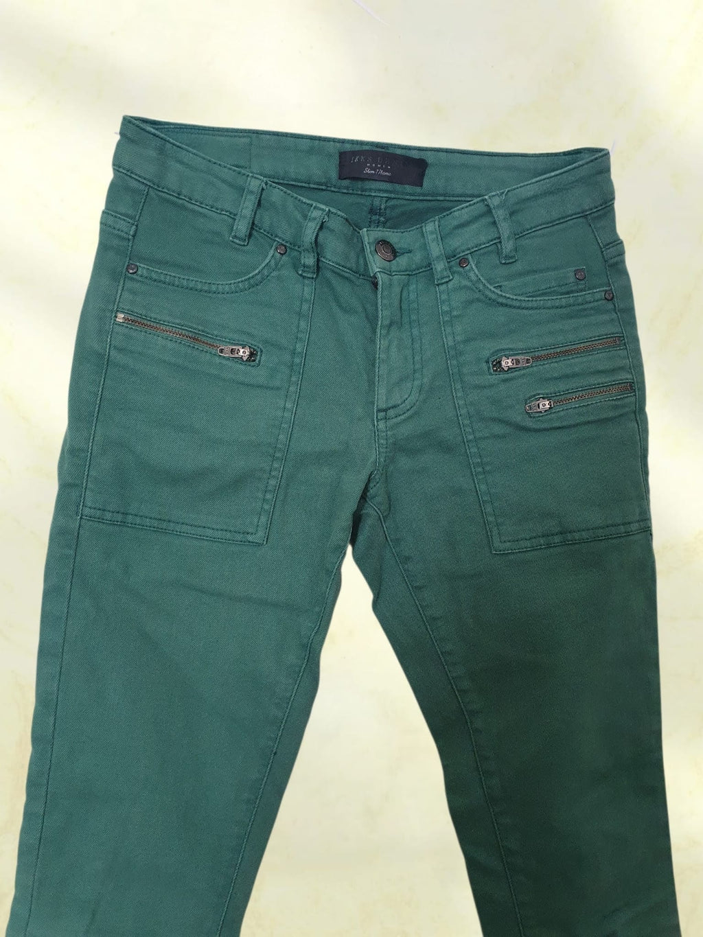 Jean Slim IKKS Women – Vert Émeraude – Taille 34