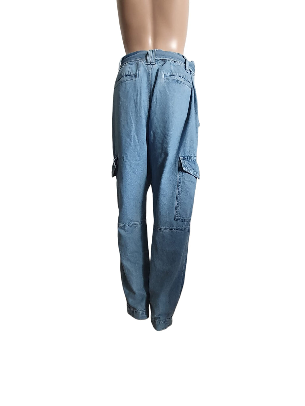 💙 Jean Cargo Lauren Ralph Lauren en Denim Fluide – Bleu Délavé – Taille 42/44
