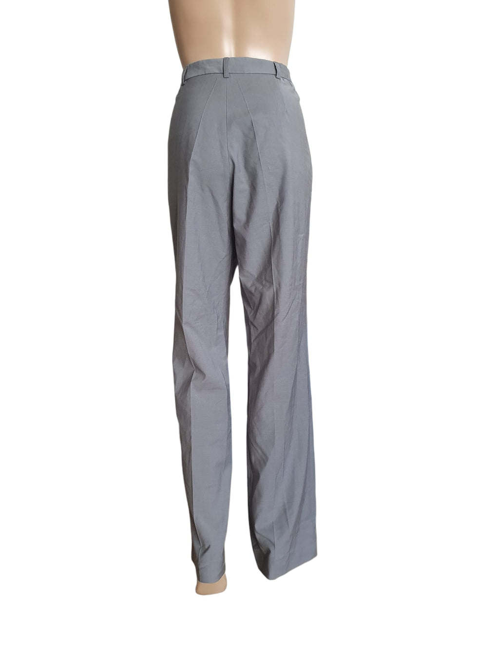 Pantalon Droit Un Jour Ailleurs - Modèle "Fabienne" - Laine Froide & Élasthanne - Gris T40