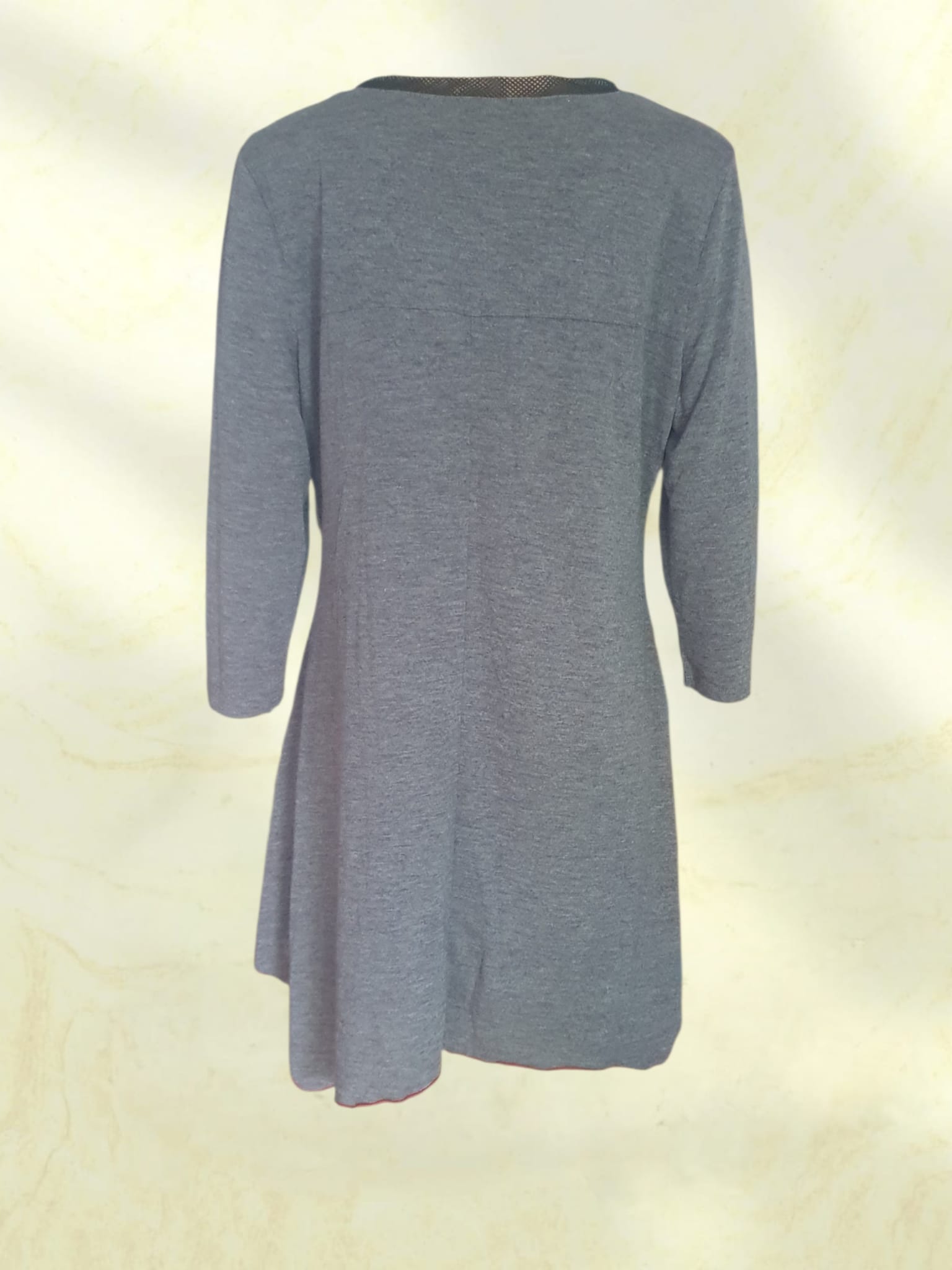 Tunique Graded Chinée – Style Asymétrique & Détails Couture T42