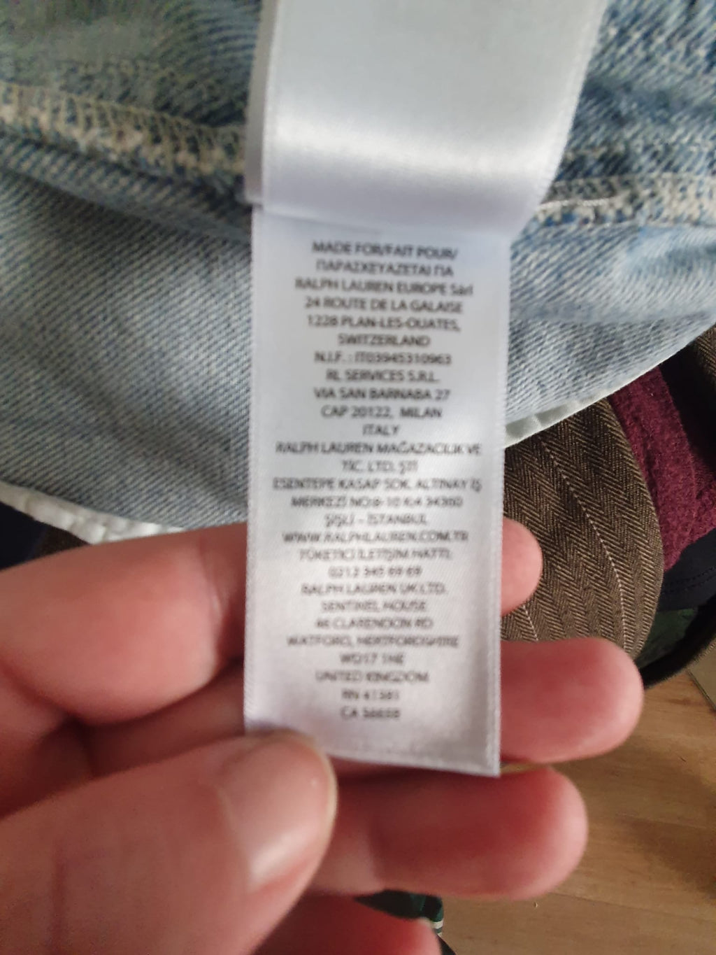 💙 Jean Cargo Lauren Ralph Lauren en Denim Fluide – Bleu Délavé – Taille 42/44