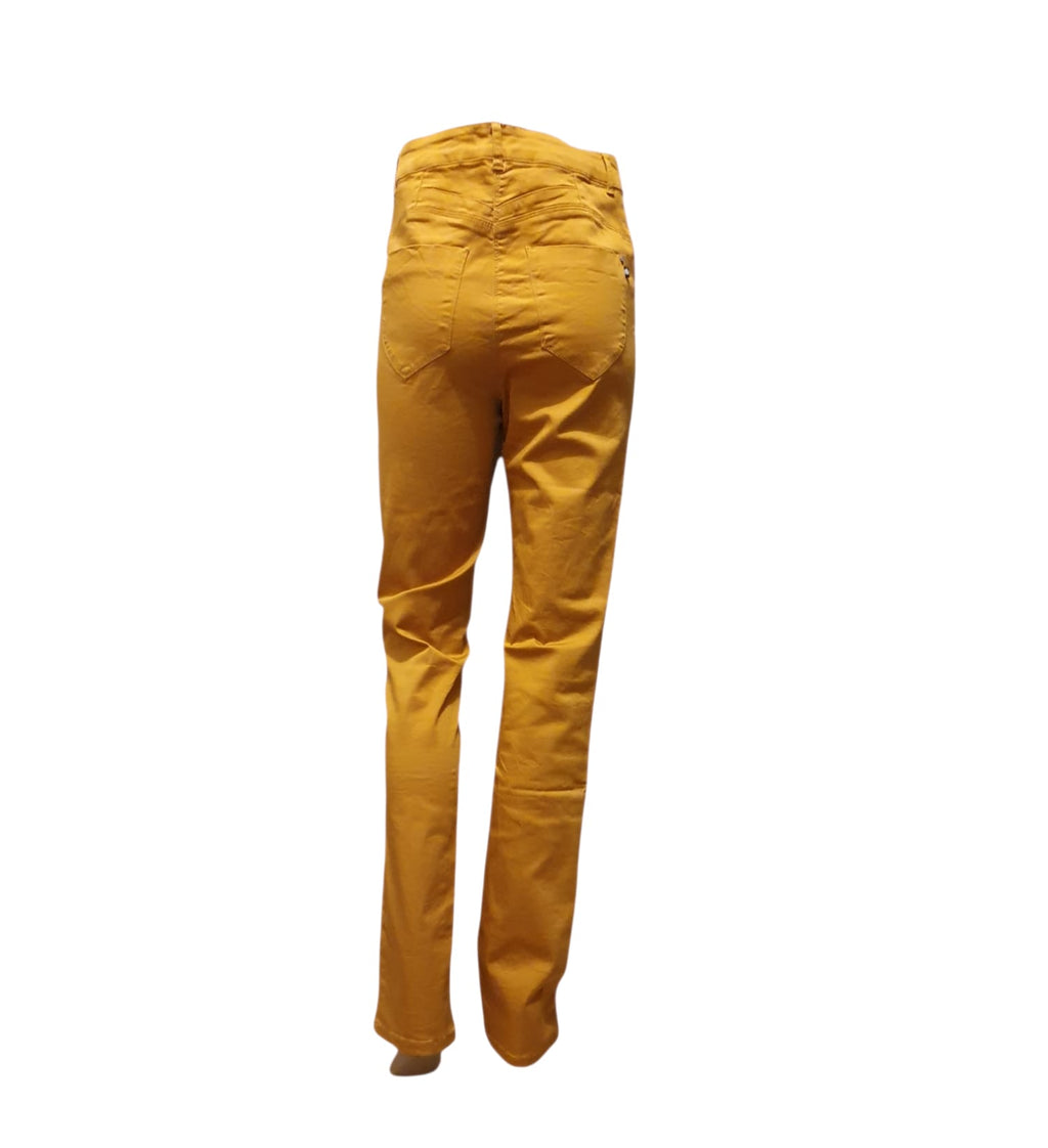 Pantalon Slim Bréal-Orange Vitaminé- Taille 36
