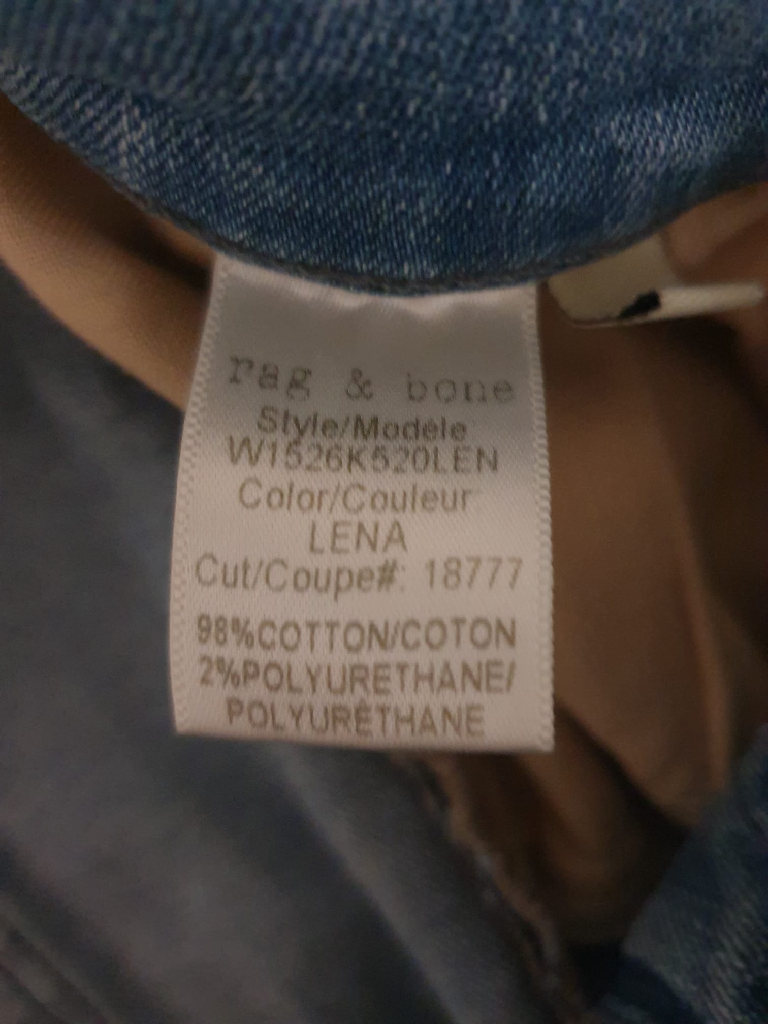 Jean Rag & Bone - Modèle Lena- Luxe Distressed Denim T40