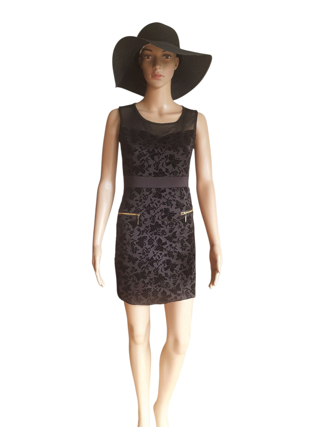 🇮🇹 Petite Robe Noire de Soirée – Chic & Romantique – Made in Italy- Taille 38