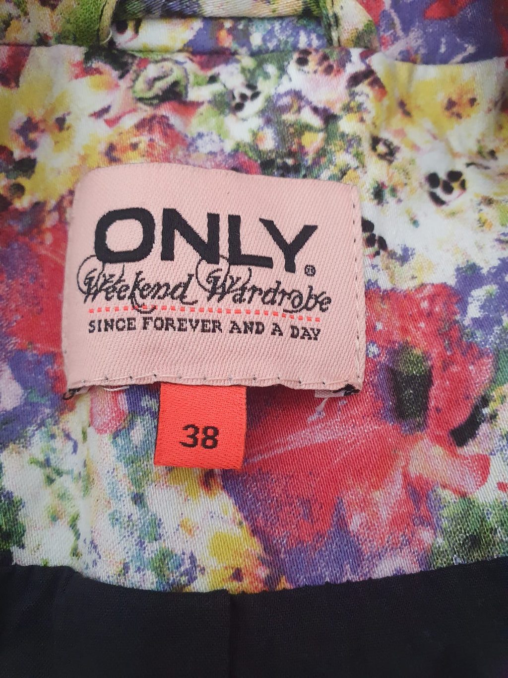 Veste Blazer Fleuri Coton ONLY – Modèle Azalea – Blazer Ajusté Stretch T38