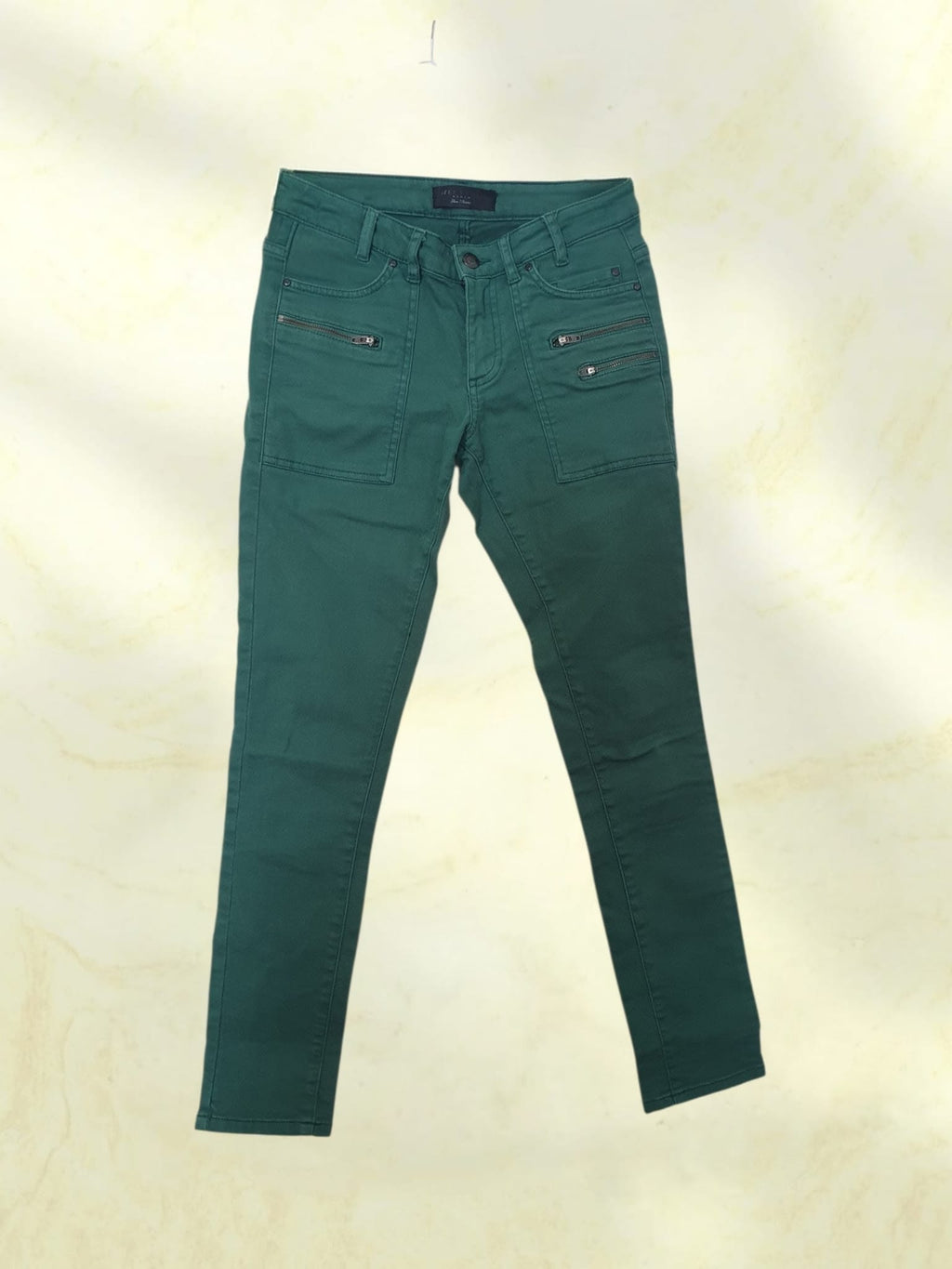 Jean Slim IKKS Women – Vert Émeraude – Taille 34