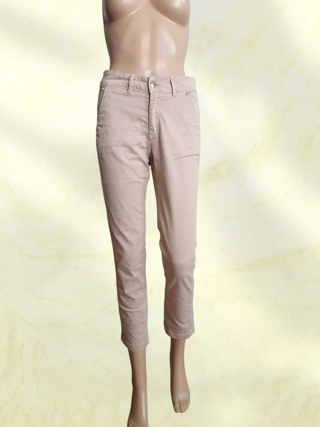 Pantalon Chino Femme Beige "Le Phare de la Baleine" - Taille 36 (FR) -