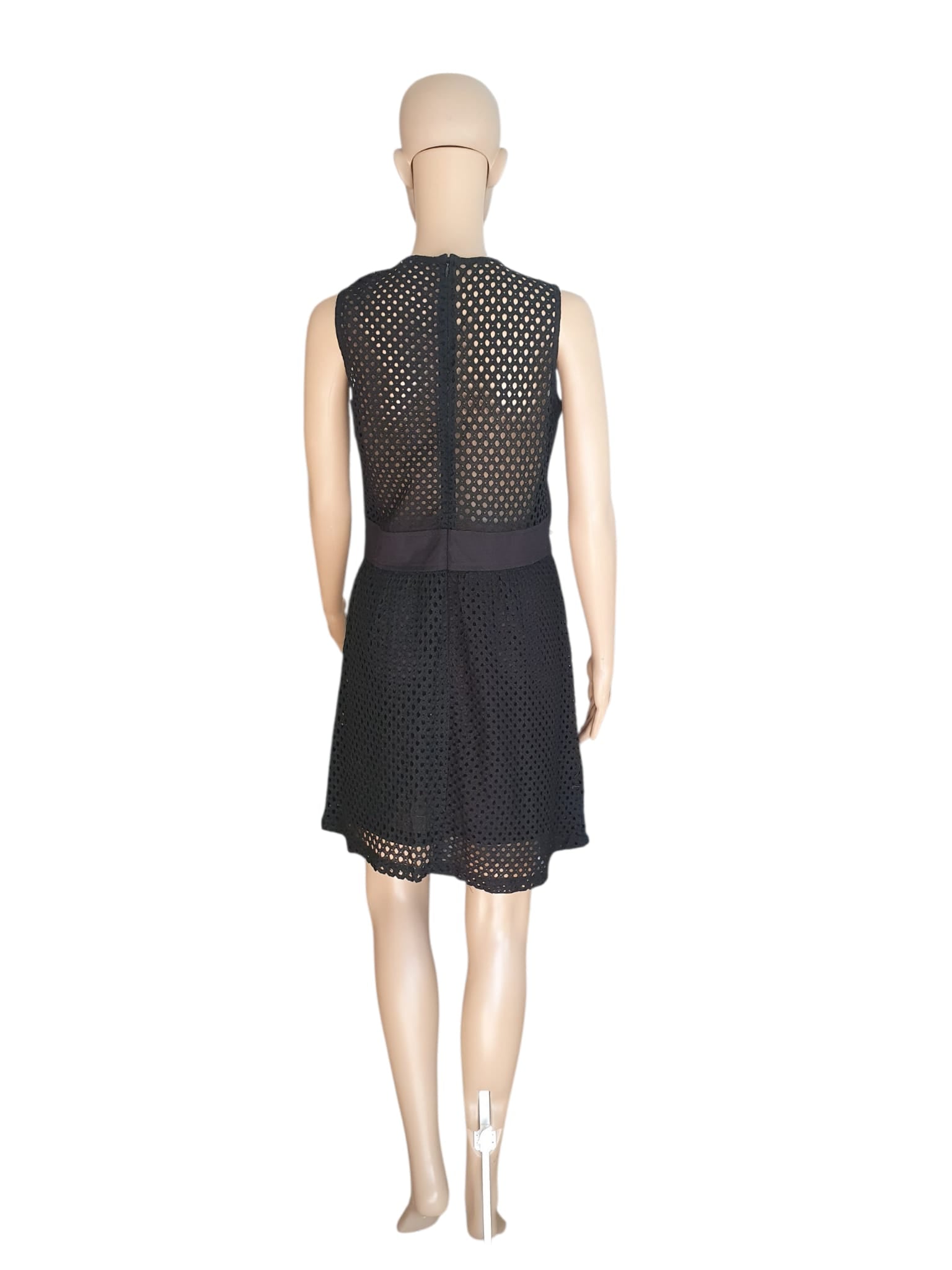 Robe Noire Courte Best Mountain – Style Bi-Matière & Ajourée T40