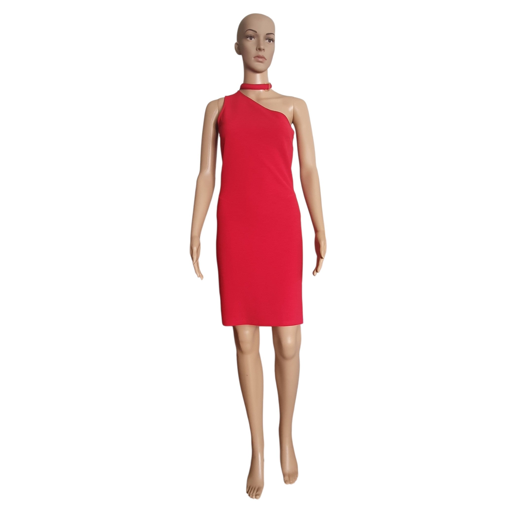 Robe Rouge Asymétrique Ajustée - MORGAN DE TOI - Taille 34