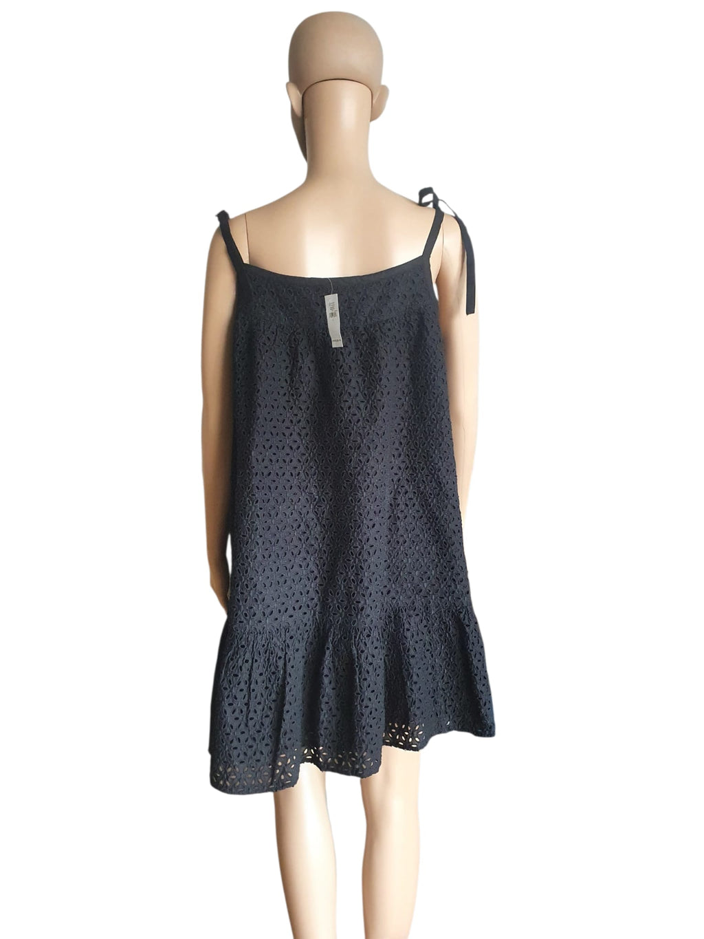 Robe Courte GAP en Broderie Anglaise Noire - 100% Coton - Neuve T40