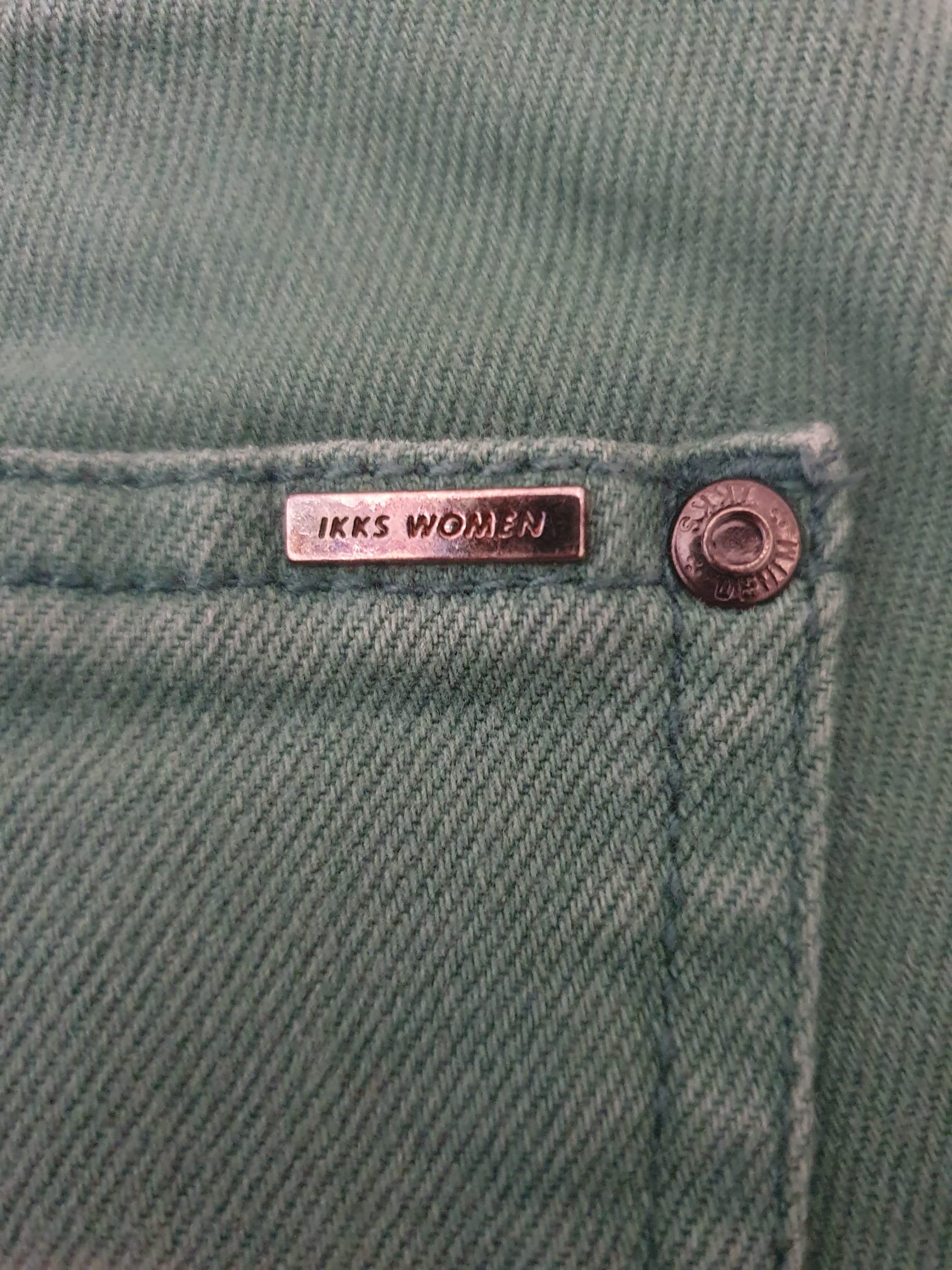 Jean Slim IKKS Women – Vert Émeraude – Taille 34