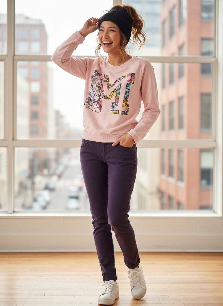 Sweat Disney Minnie Mouse- Rose Pastel T34