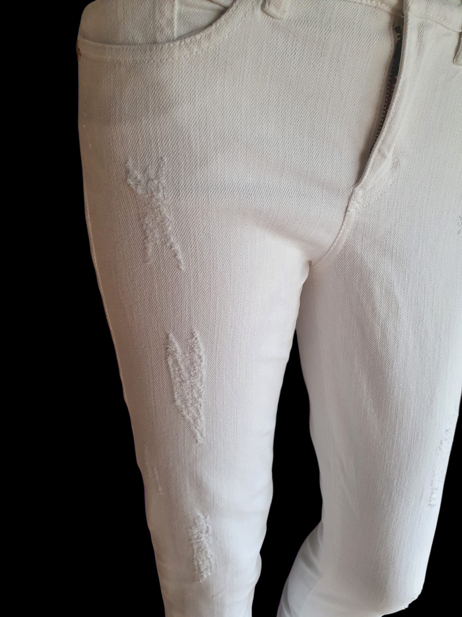 Jeans IKKS Denim Blanc - Coupe Slim - Taille 36