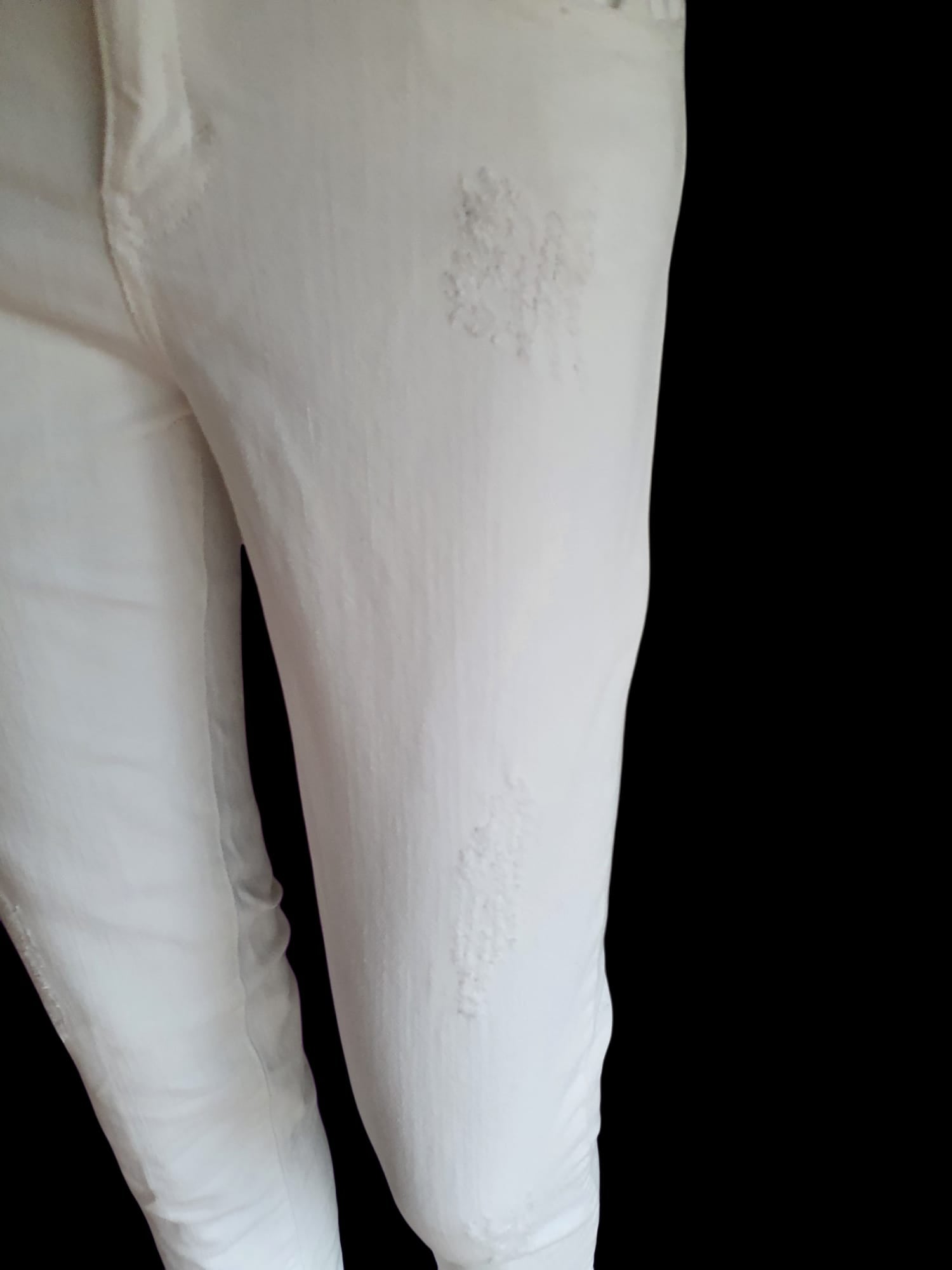 Jeans IKKS Denim Blanc - Coupe Slim - Taille 36