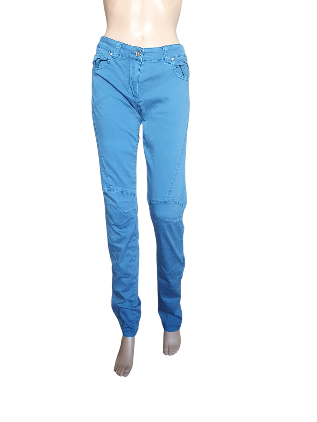 Pantalon Slim LPB - Bleu Canard - Coupe Fit & Style Biker - Taille 42