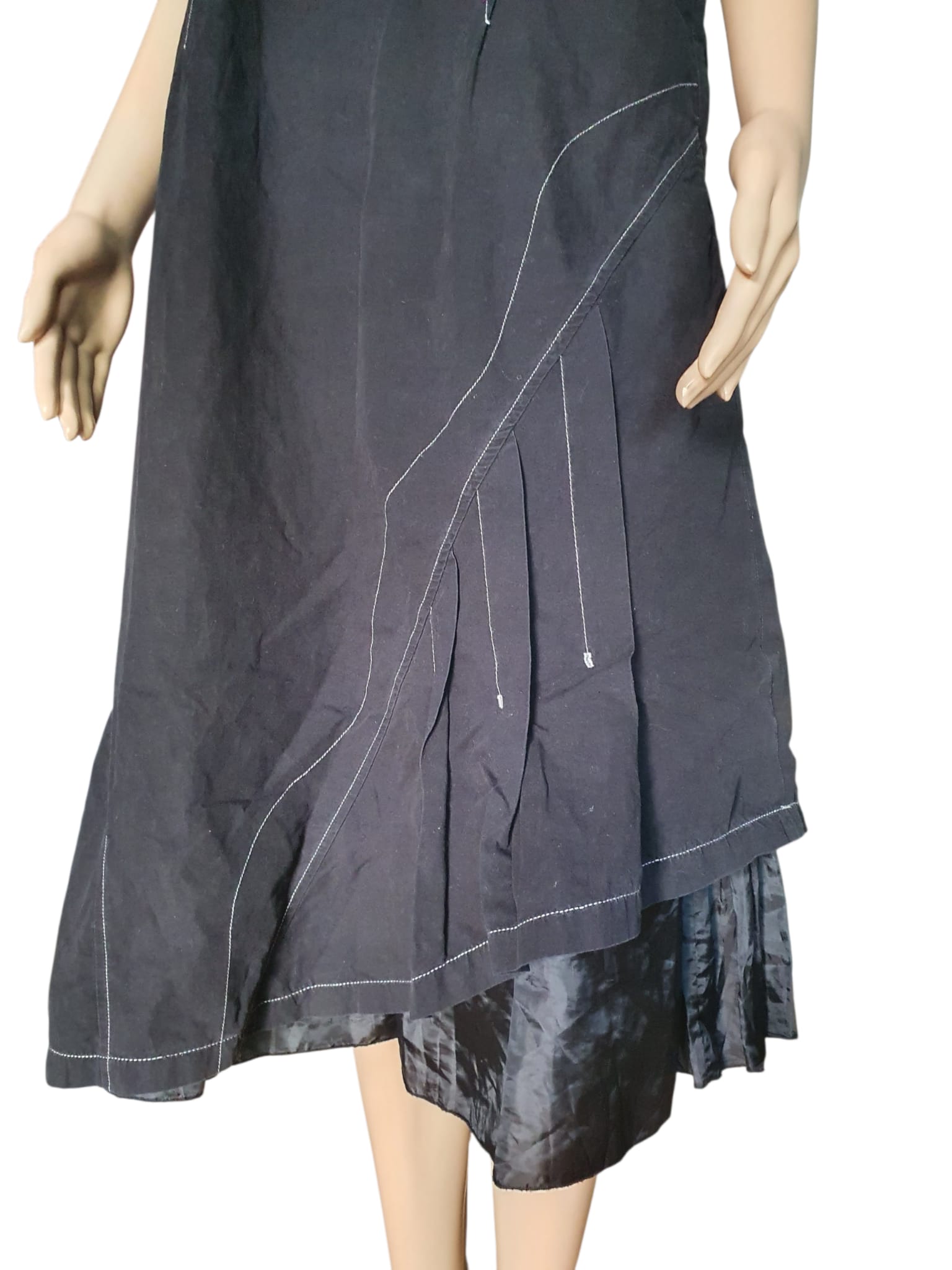 Robe d’été Noire Arty en Coton - Jacqueline Riu - Taille 44